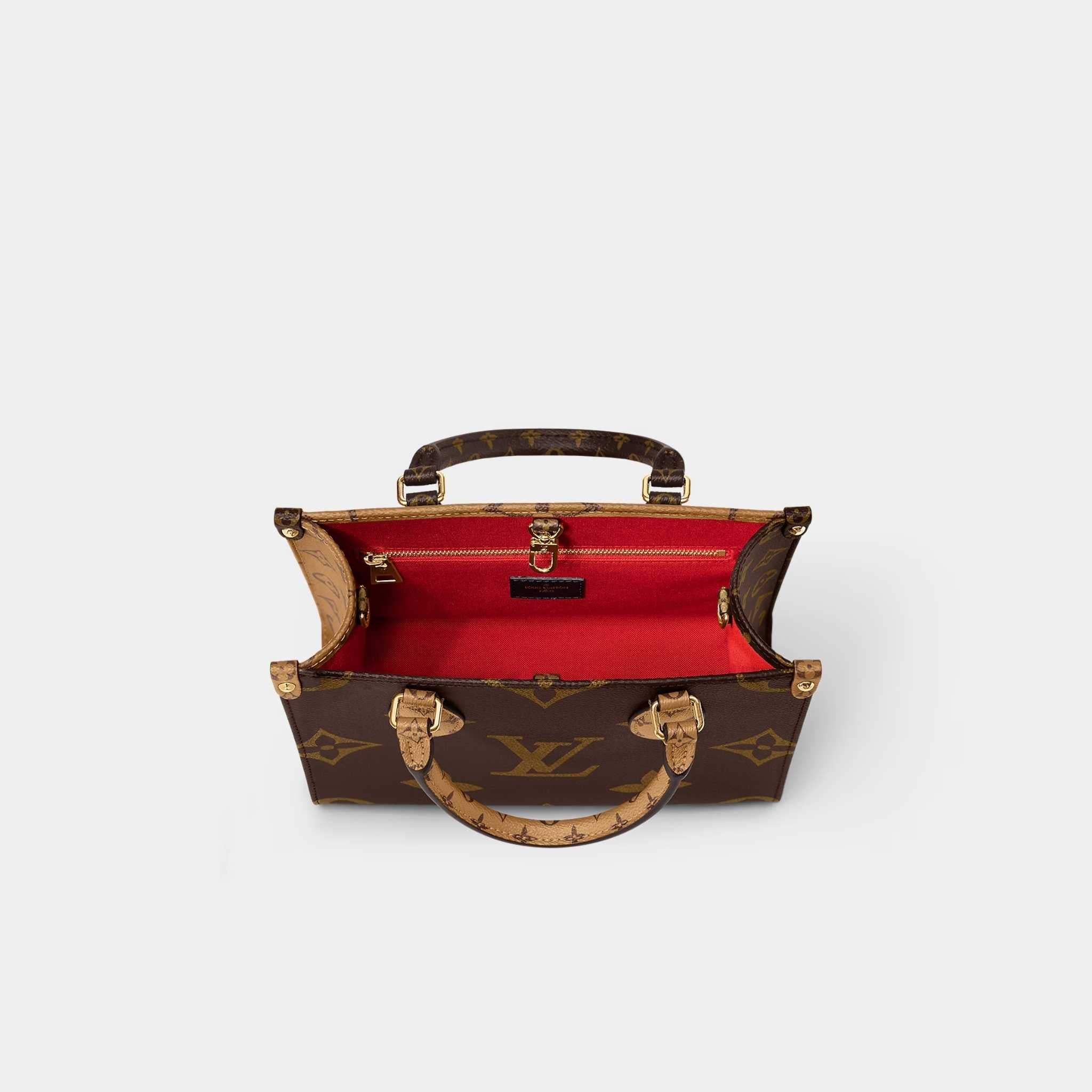 OnTheGo PM Handbag Monogram Reverse Coated Canvas