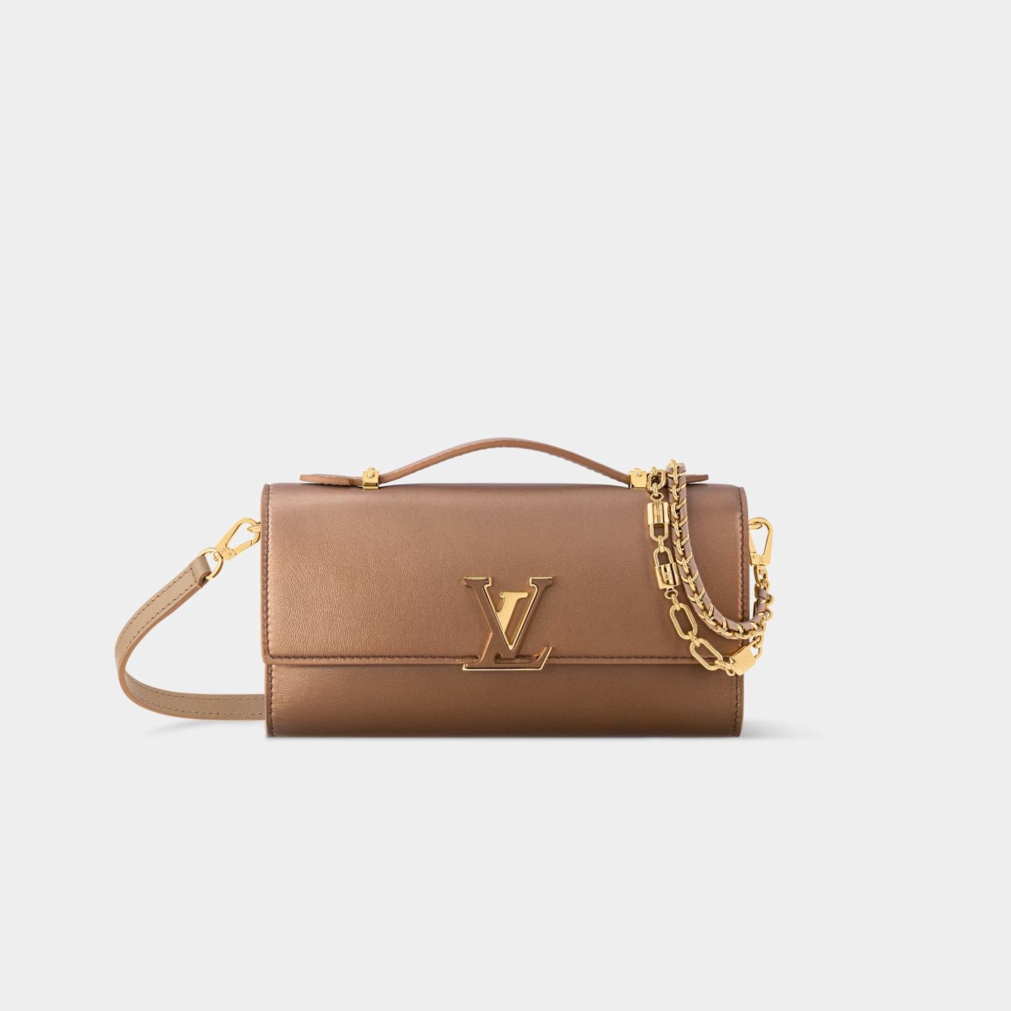 Wallet On Chain Capucines Sprayed Lambskin Leather