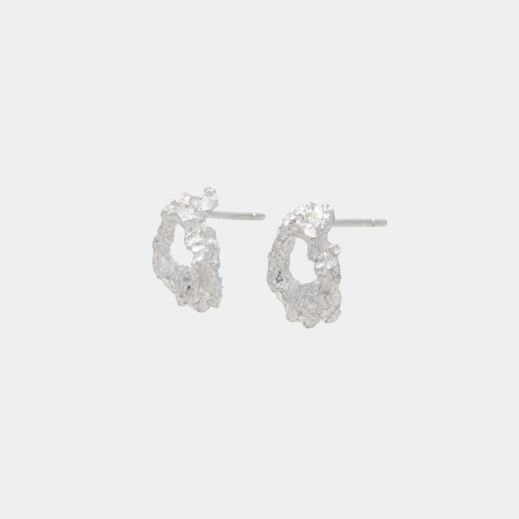 Loveness Lee Cea Earrings, Silver, Side