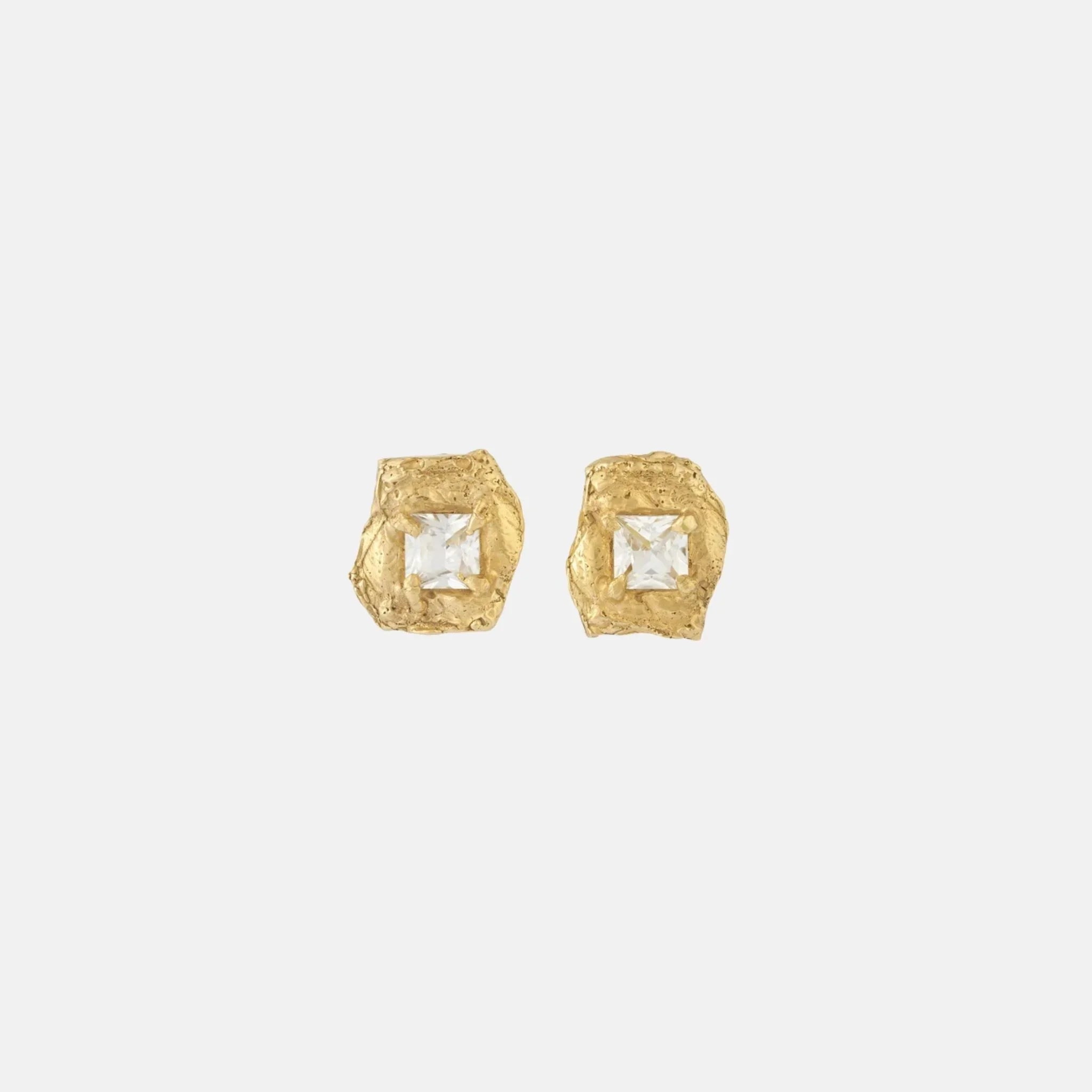 Loveness Lee Deti 18K Gold Plated Recycled Silver Earrings, Front