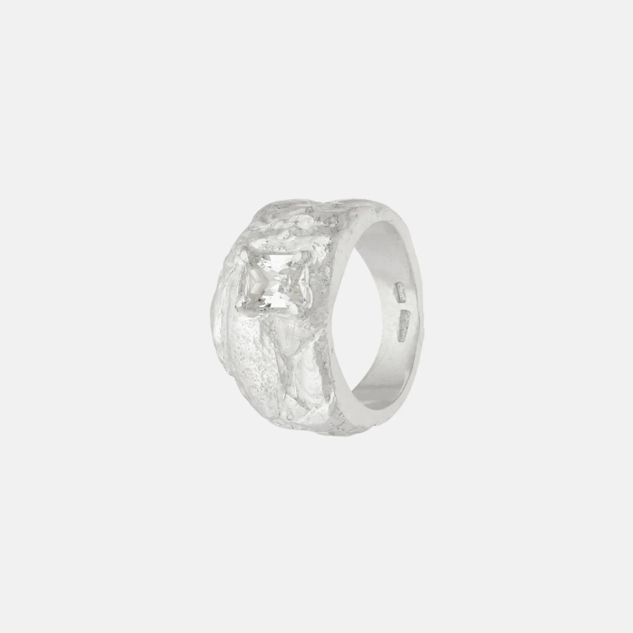 Loveness Lee Kai Argenti Recycled Silver Ring, Front