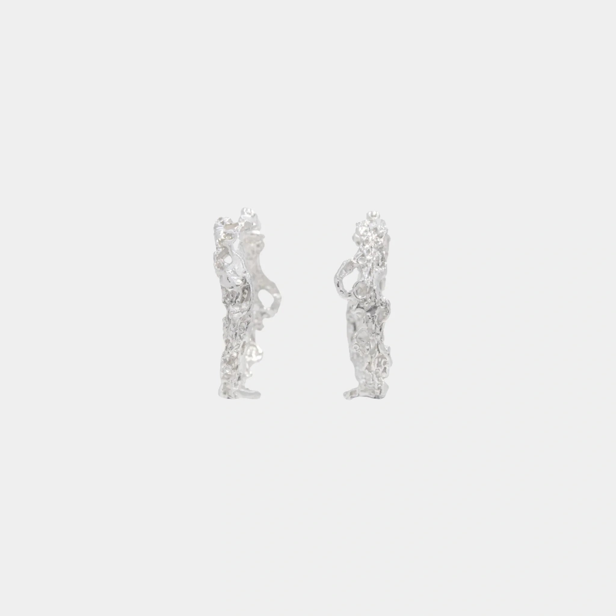 Loveness Lee Rebutia Medium Earrings, Silver , front