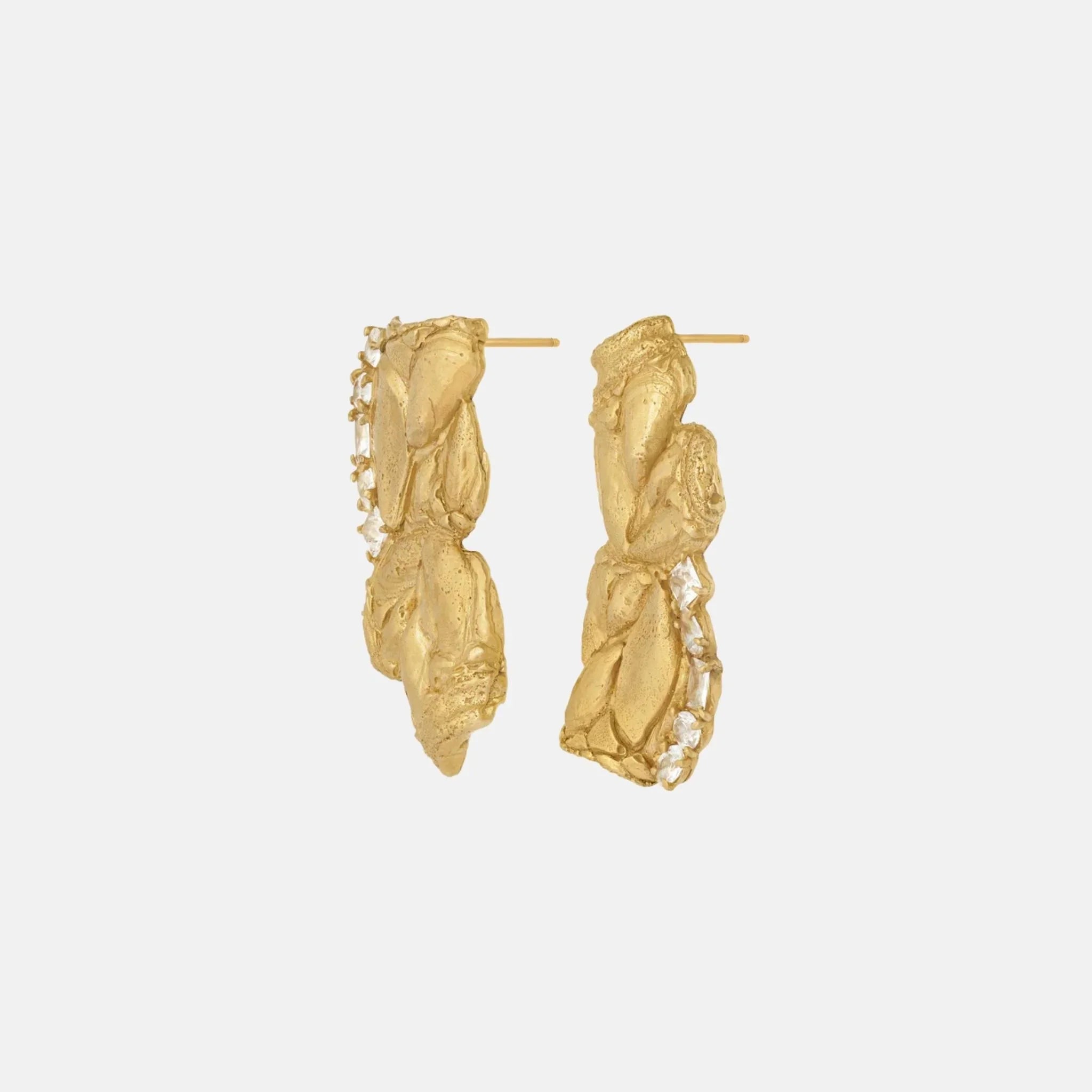 Zakia 18K Gold Plated Recycled Silver Earrings