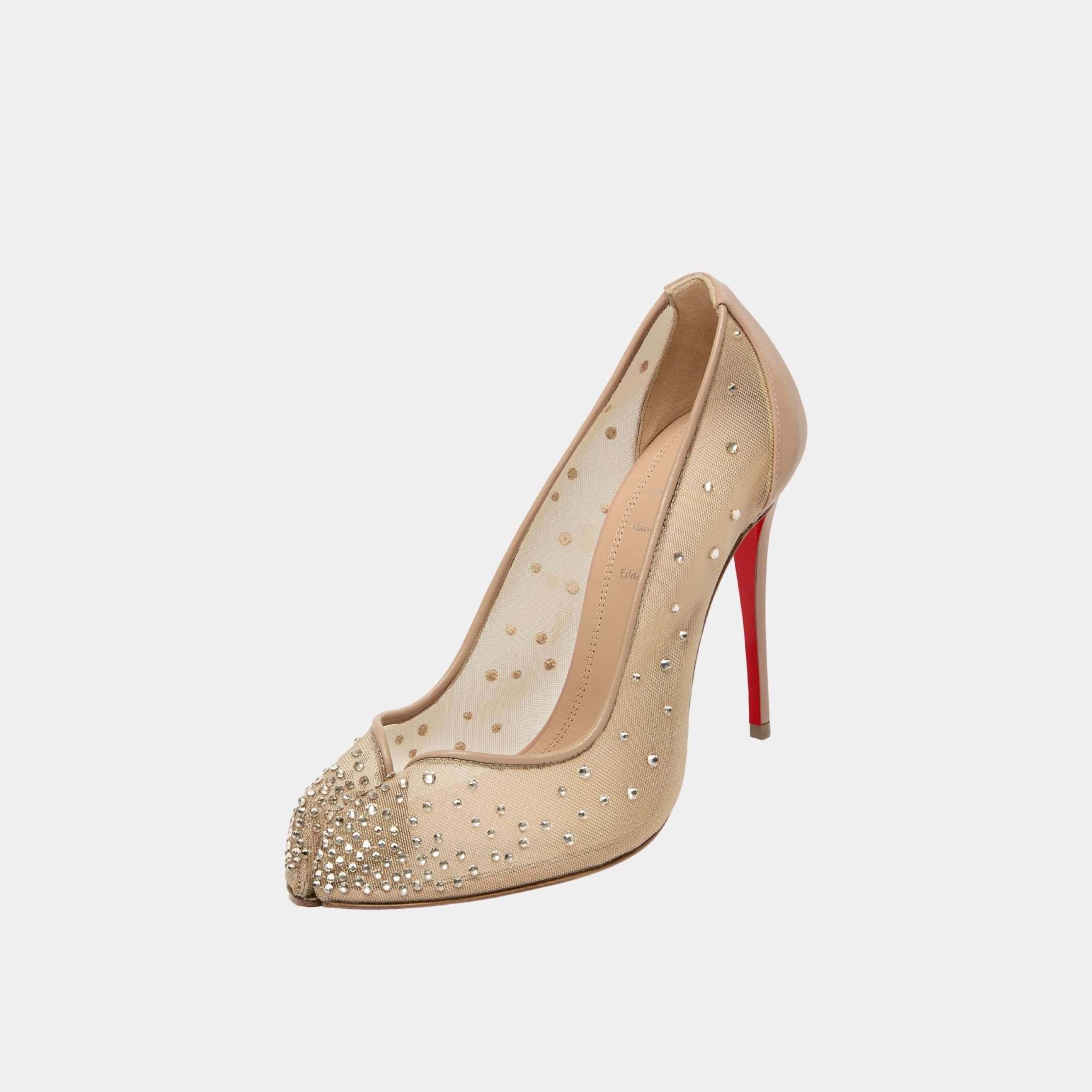 Bridiela Una Strass Pump Mesh with Calf Leather
