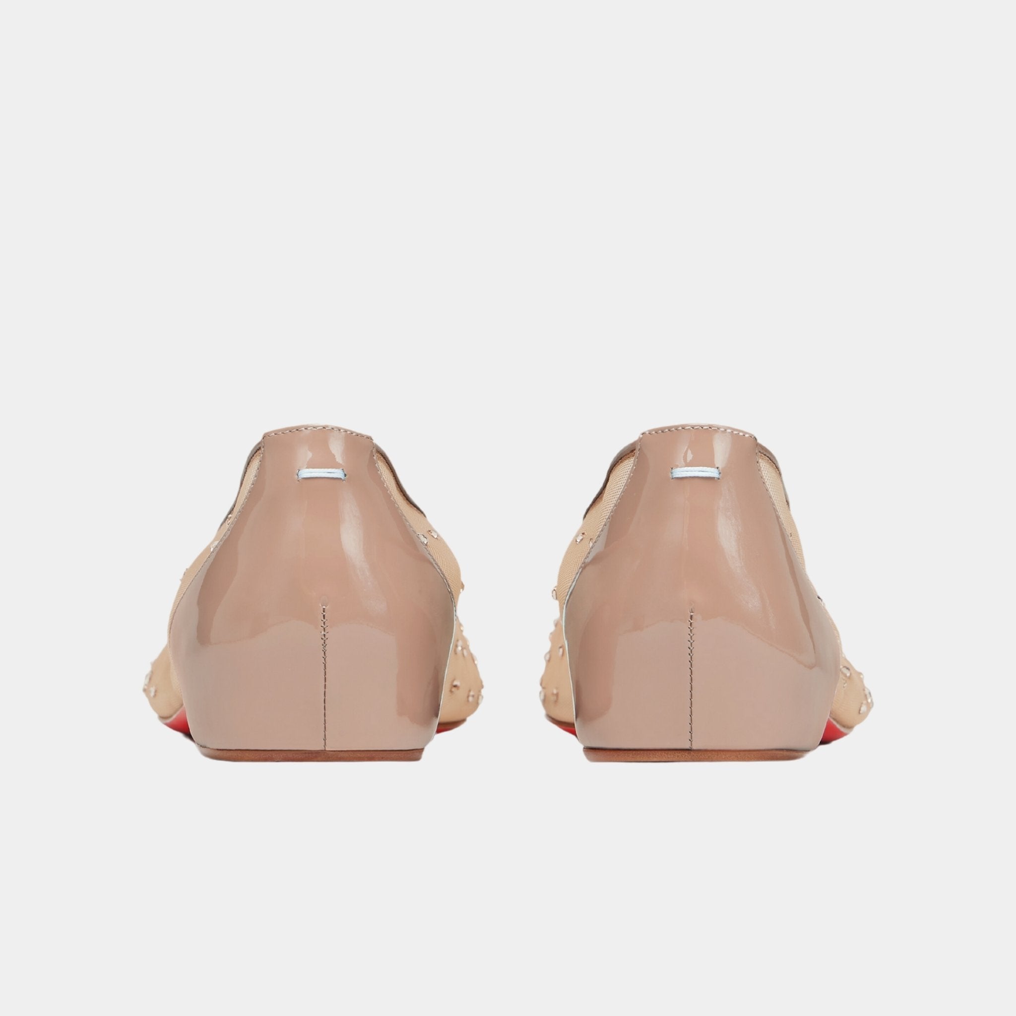 Marlougiela Strass Ballerinas Mesh and Calfskin