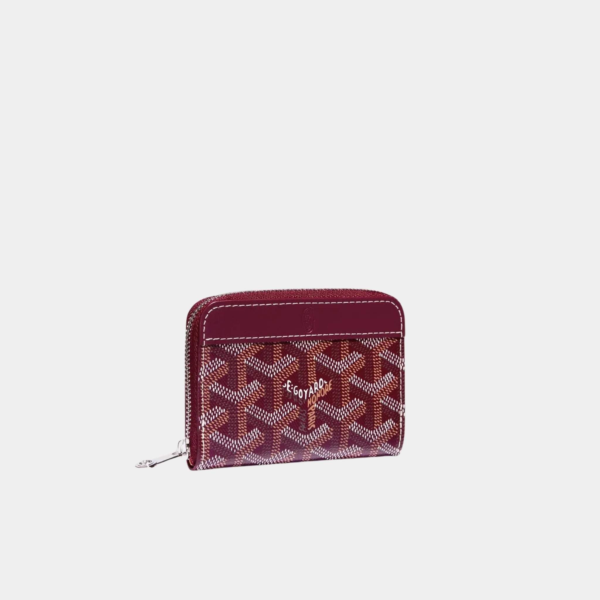 Goyard Matignon Mini Wallet, Burgundy