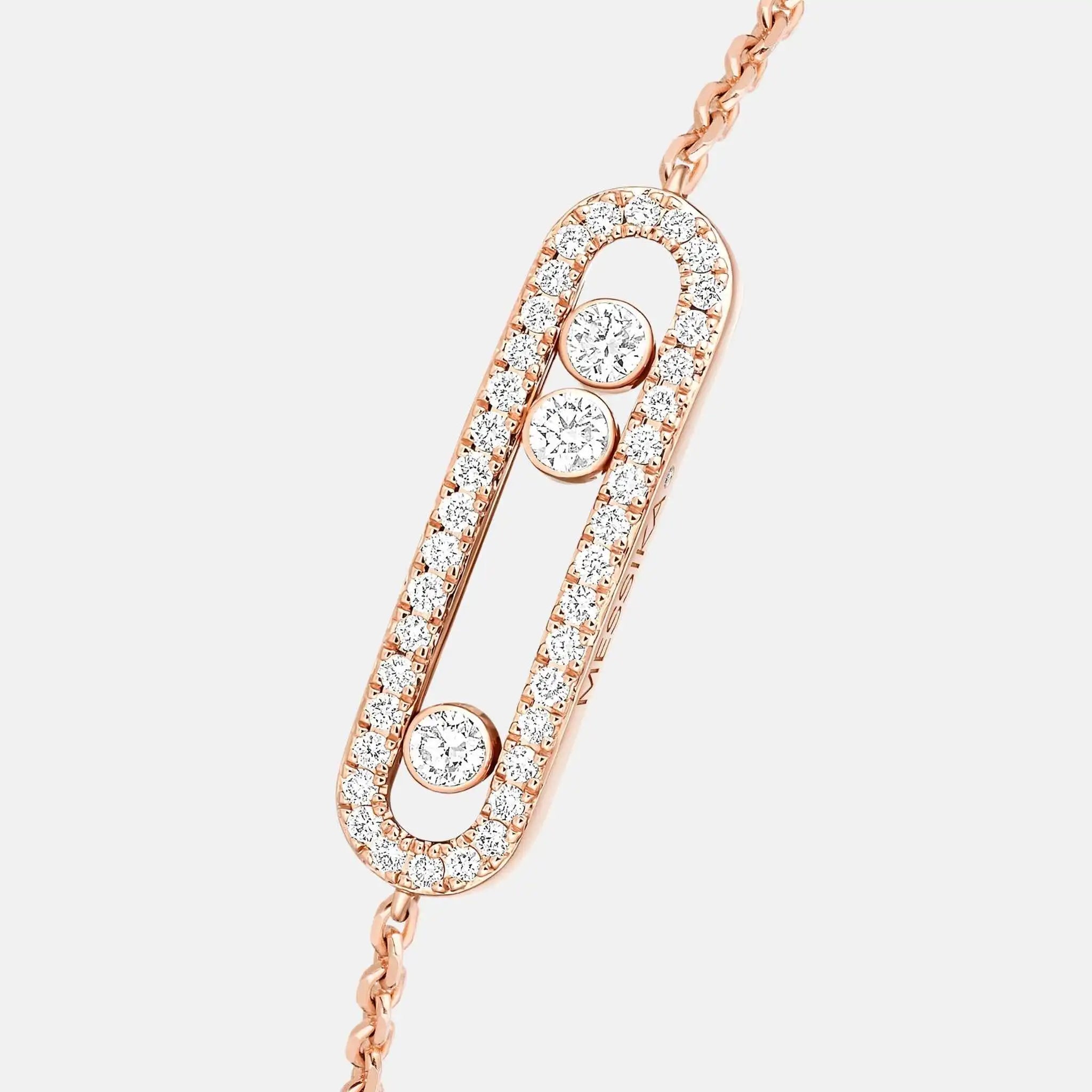 Baby Move Pave Gold Diamond Bracelet