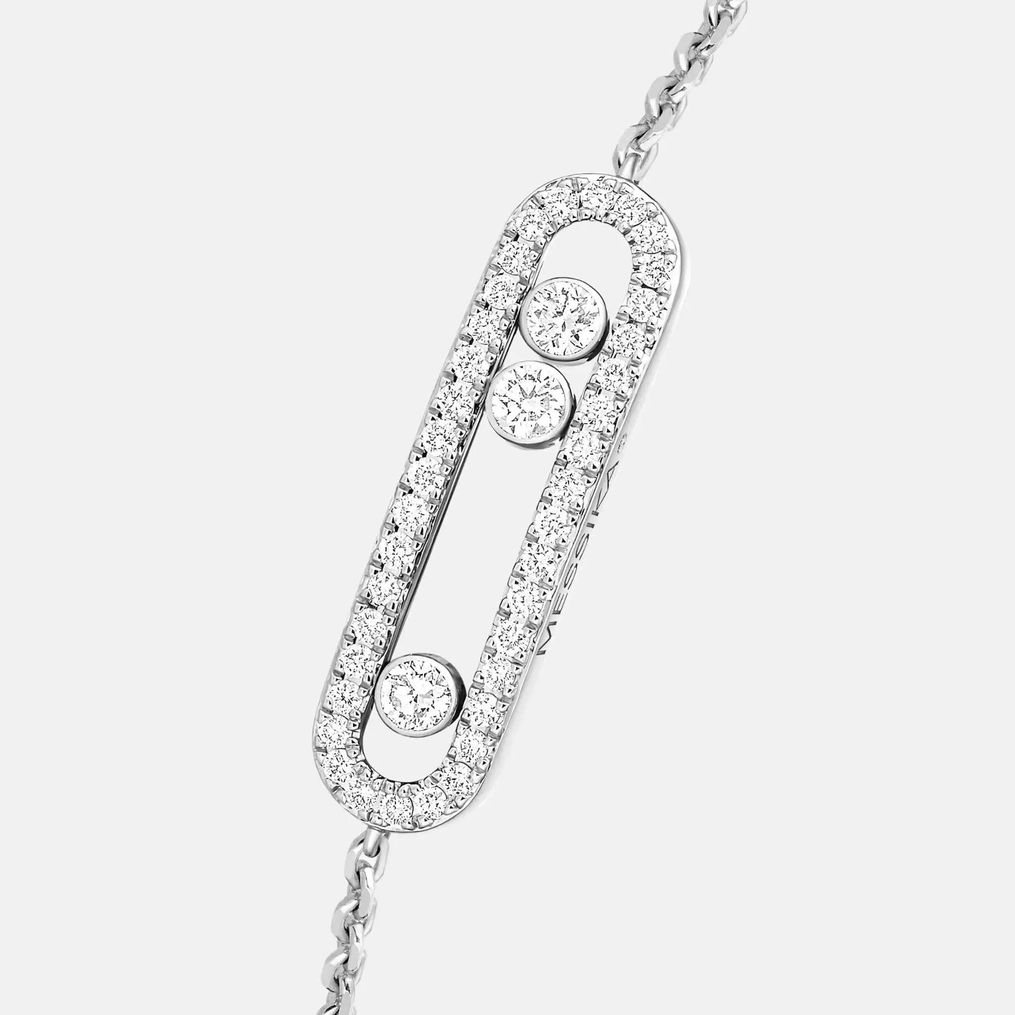 Baby Move Pave Gold Diamond Bracelet