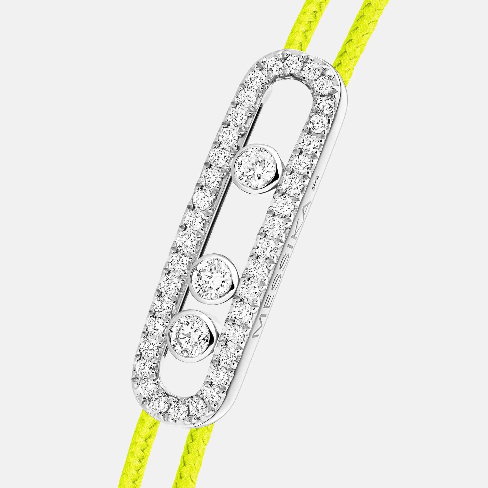 Cares Cord Pave White Gold Diamond Bracelet