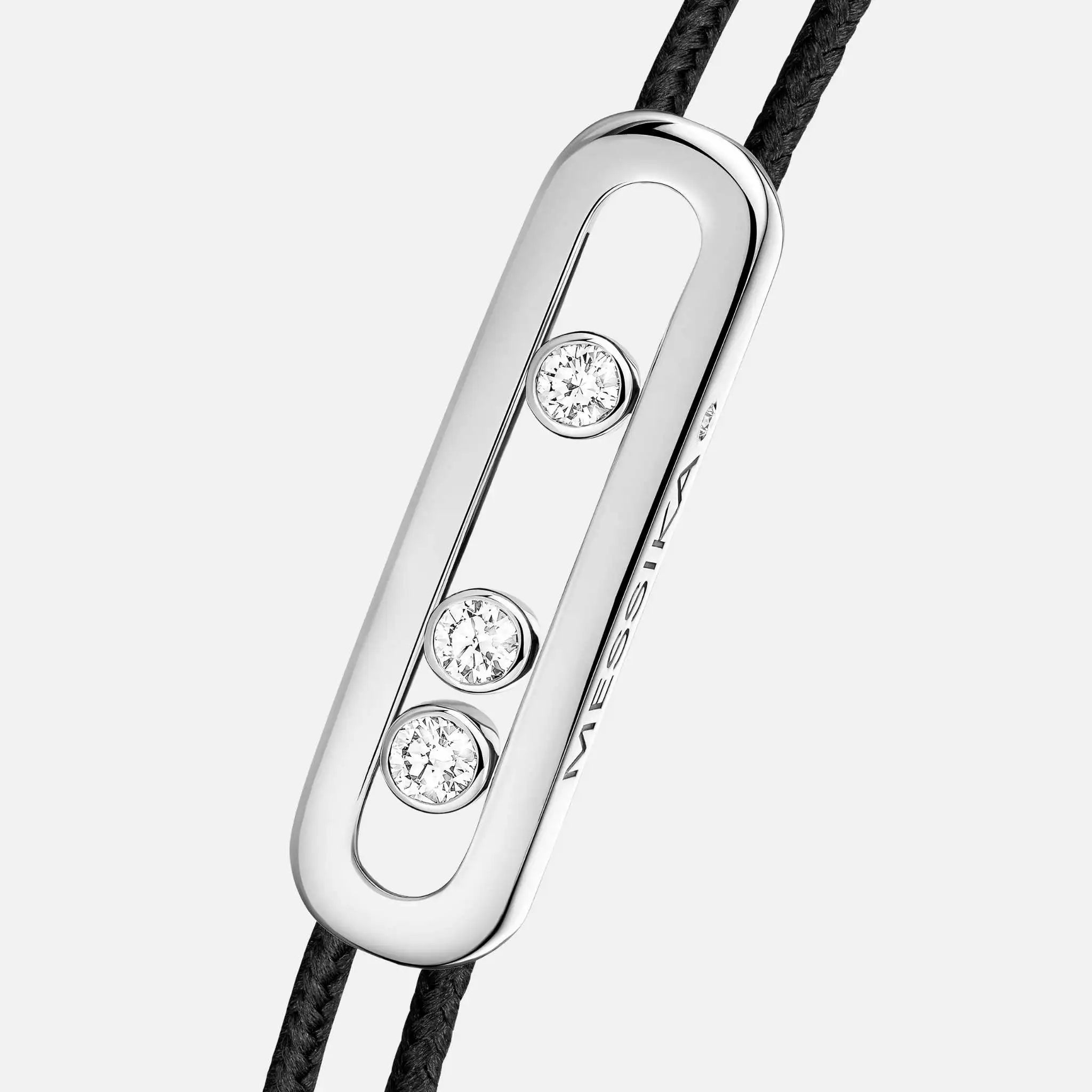 Cares Cord White Gold Diamond Bracelet