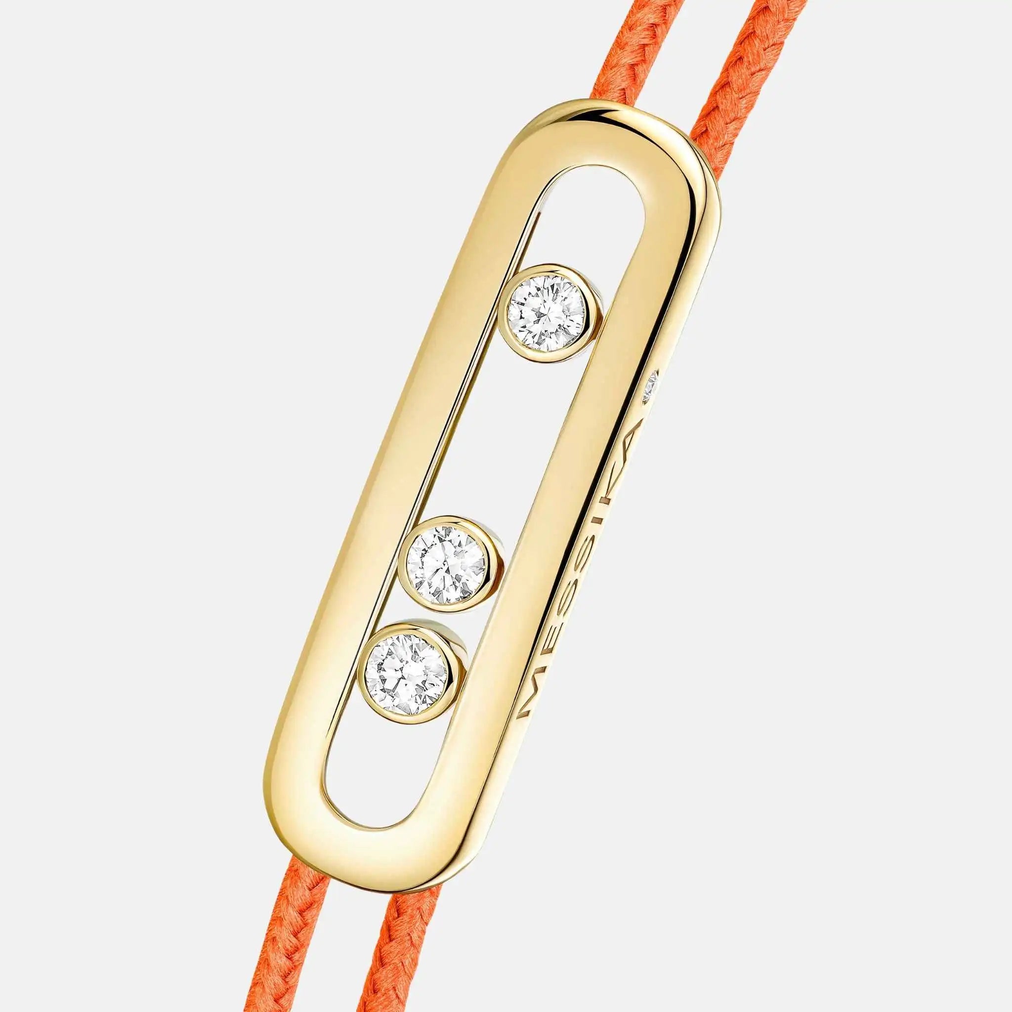 Cares Cord Yellow Gold Diamond Bracelet