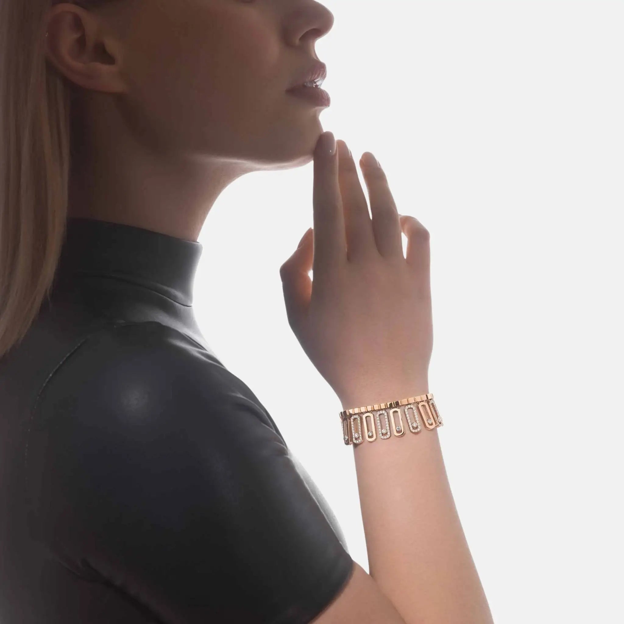 Move Iconica Pave Gold Diamond Bracelet