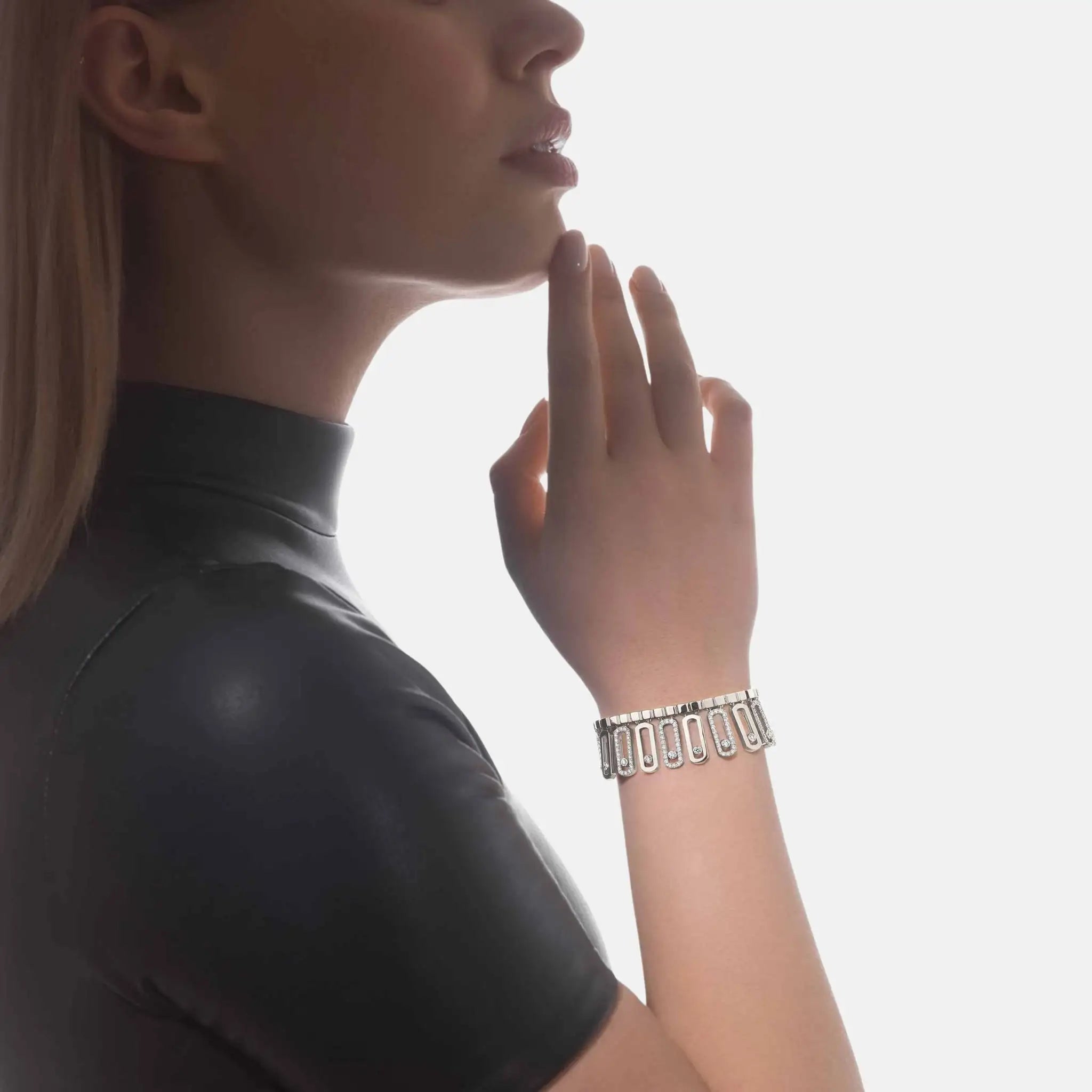 Move Iconica Pave Gold Diamond Bracelet