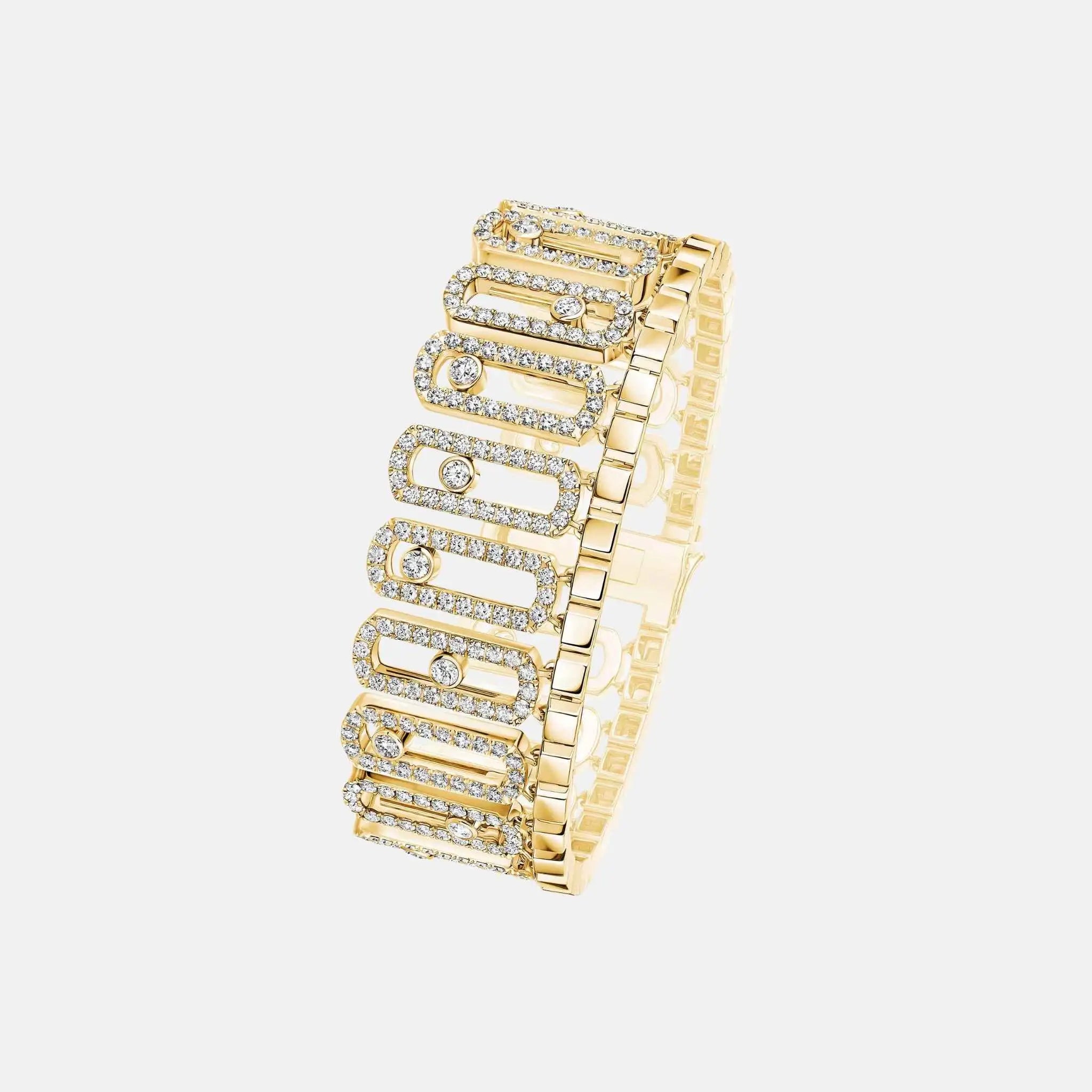 Move Iconica Pave Gold Diamond Bracelet