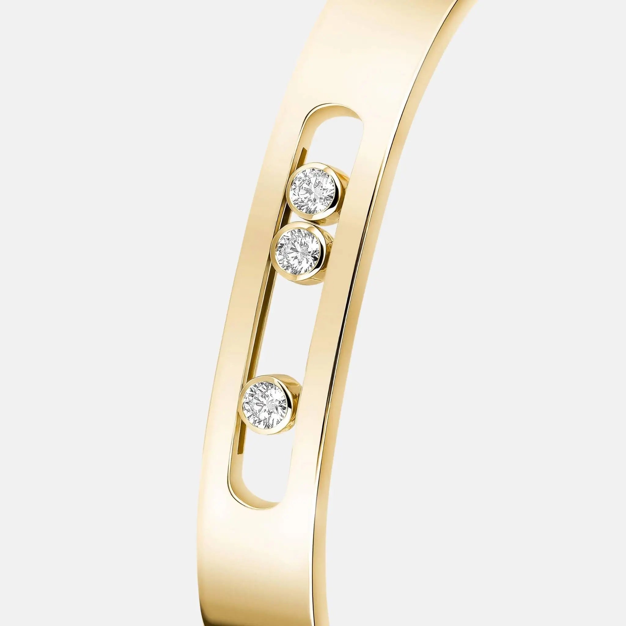 Move Joaillerie Bangle Large Gold Diamond Bracelet