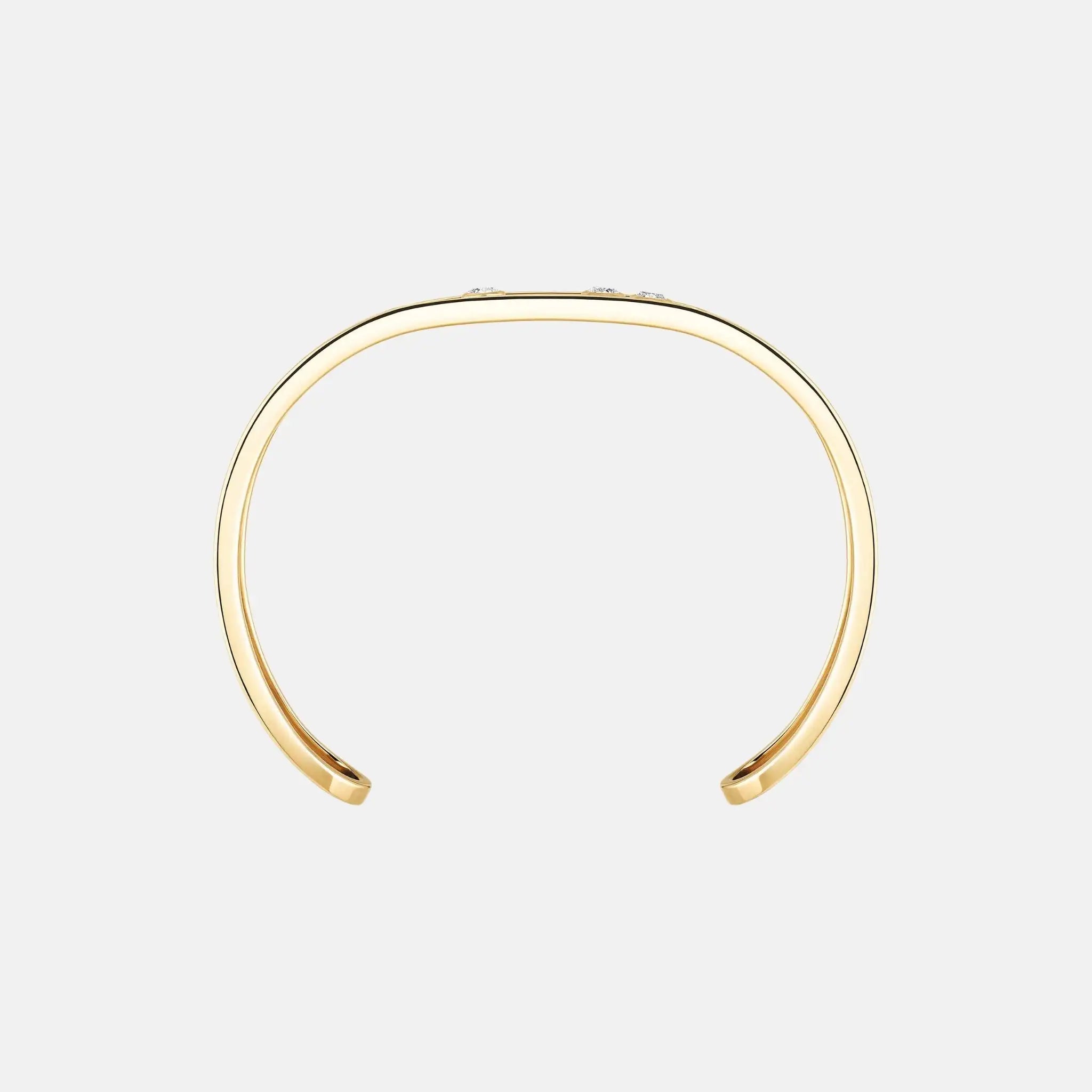Move Joaillerie Bangle Large Gold Diamond Bracelet
