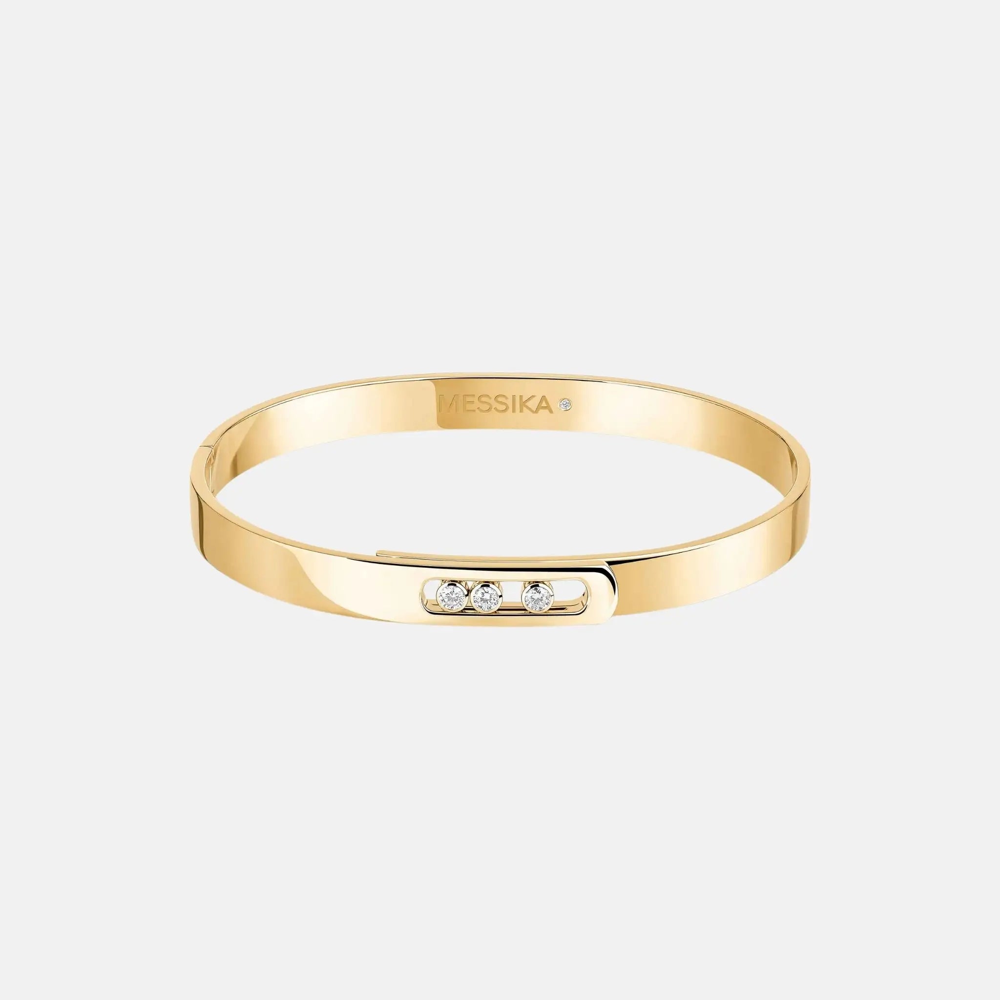 Move Noa Bangle Large Gold Diamond Bracelet