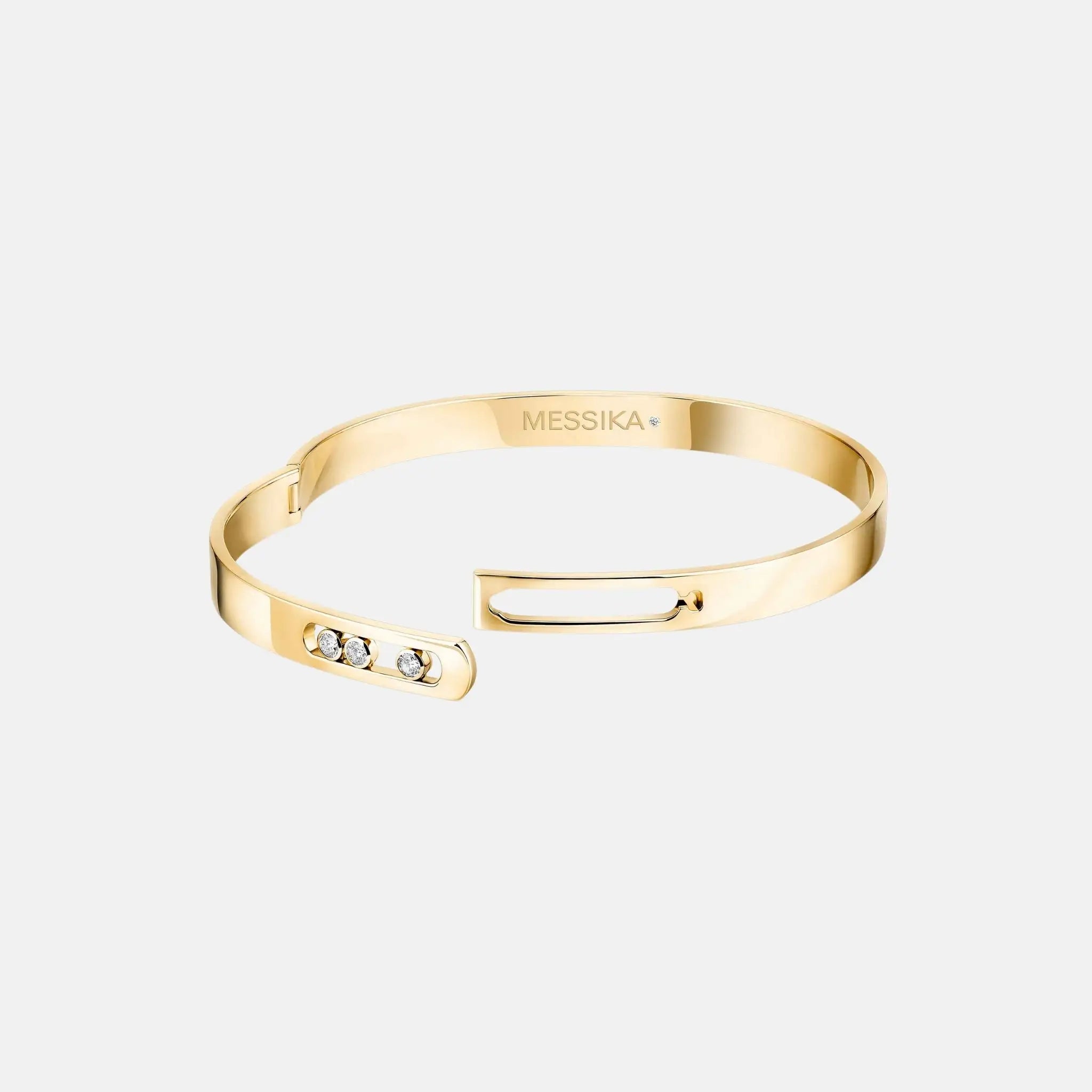 Move Noa Bangle Large Gold Diamond Bracelet