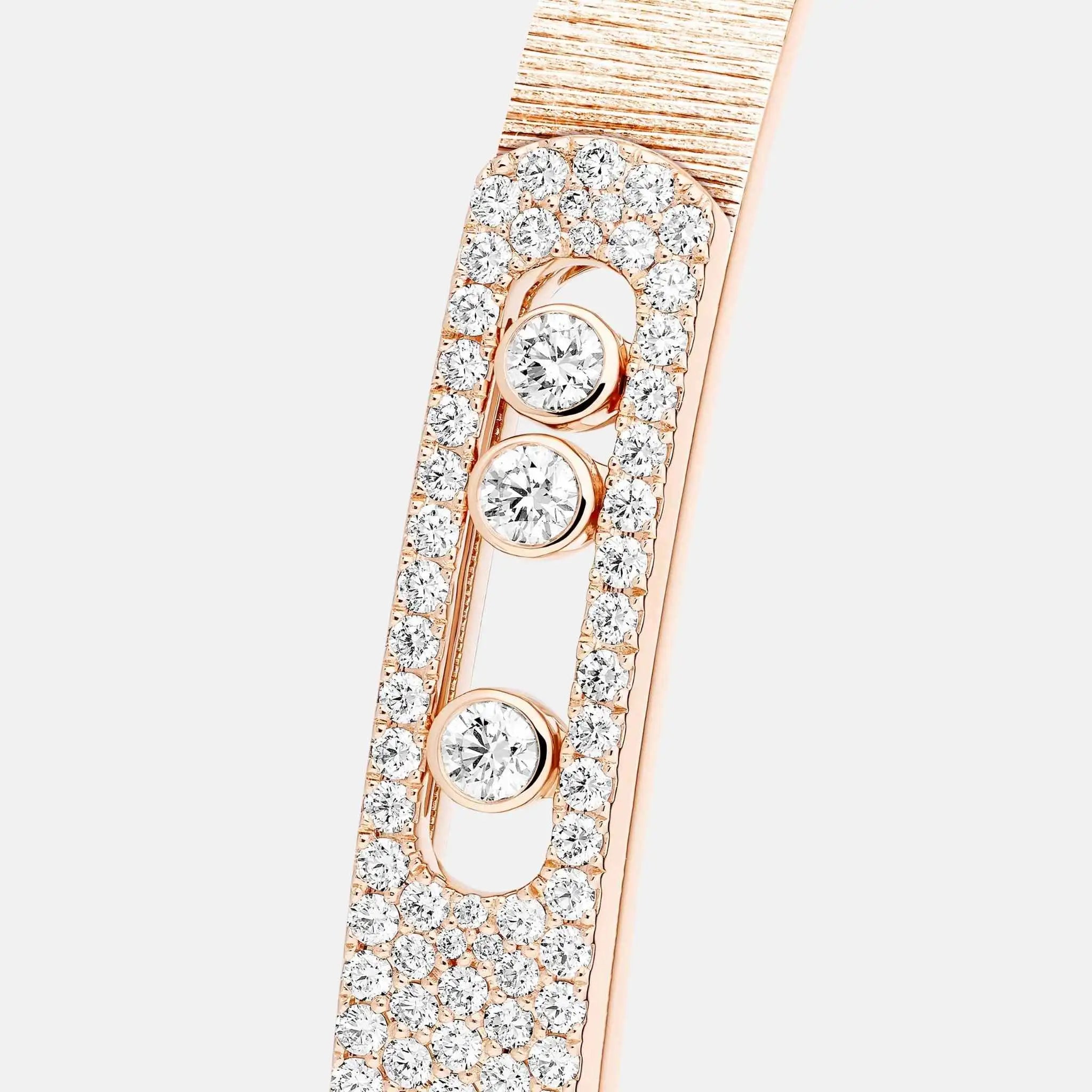 Move Noa Cisele Semi Pave Bangle Diamond Bracelet