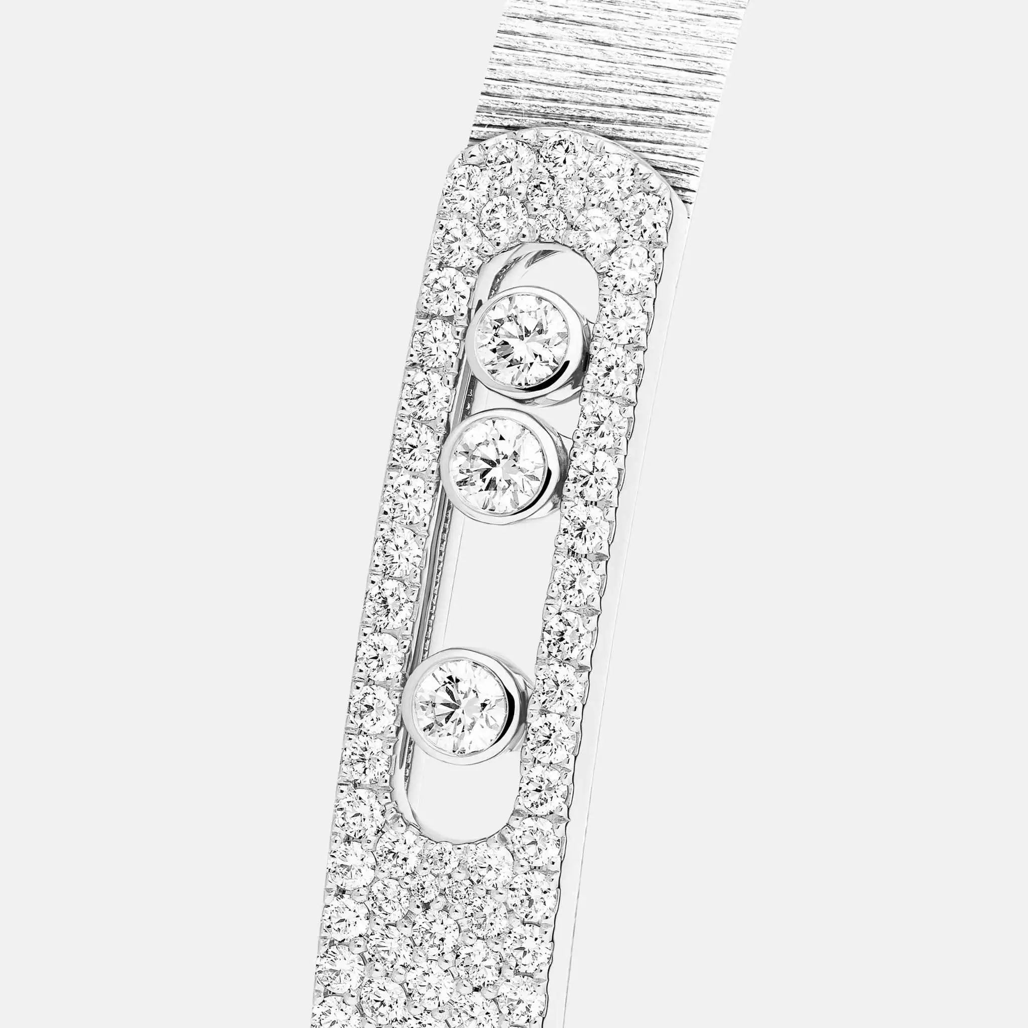 Move Noa Cisele Semi Pave Bangle Diamond Bracelet