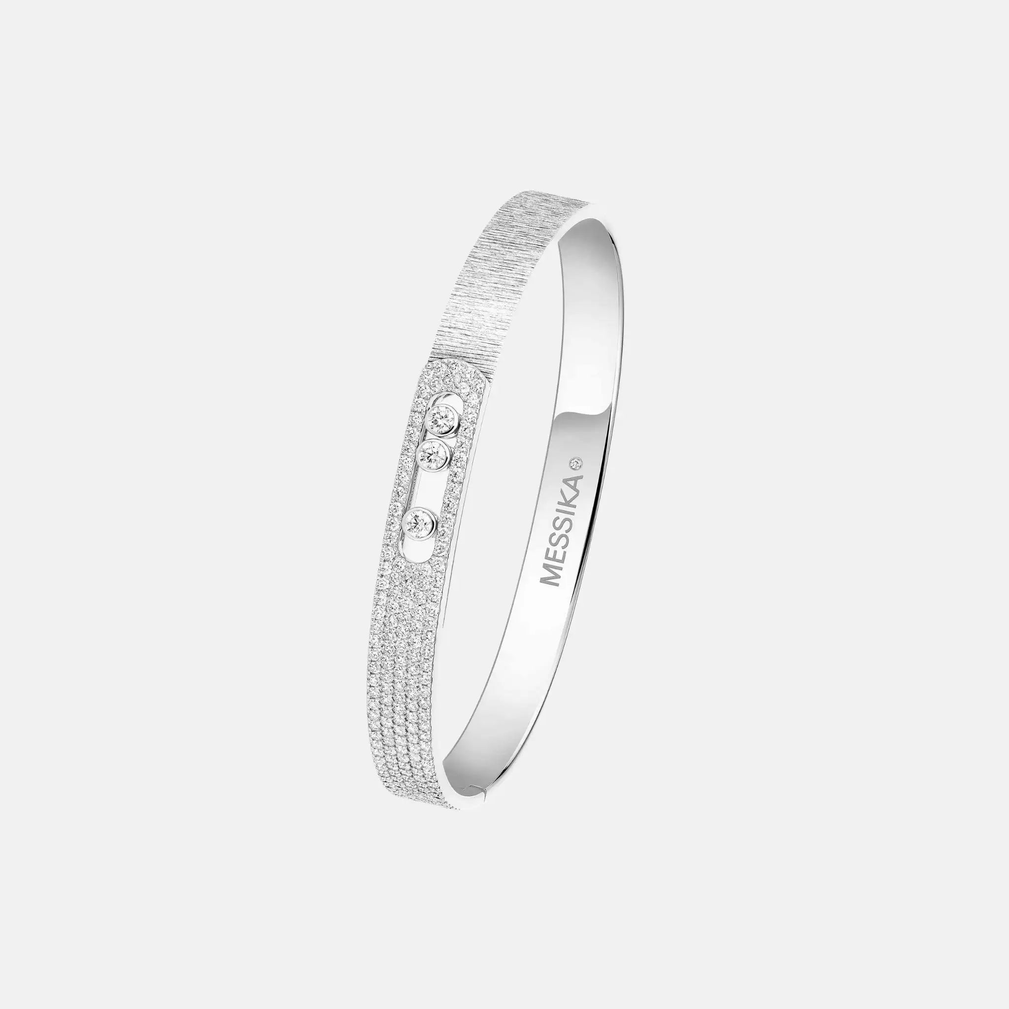 Move Noa Cisele Semi Pave Bangle Diamond Bracelet