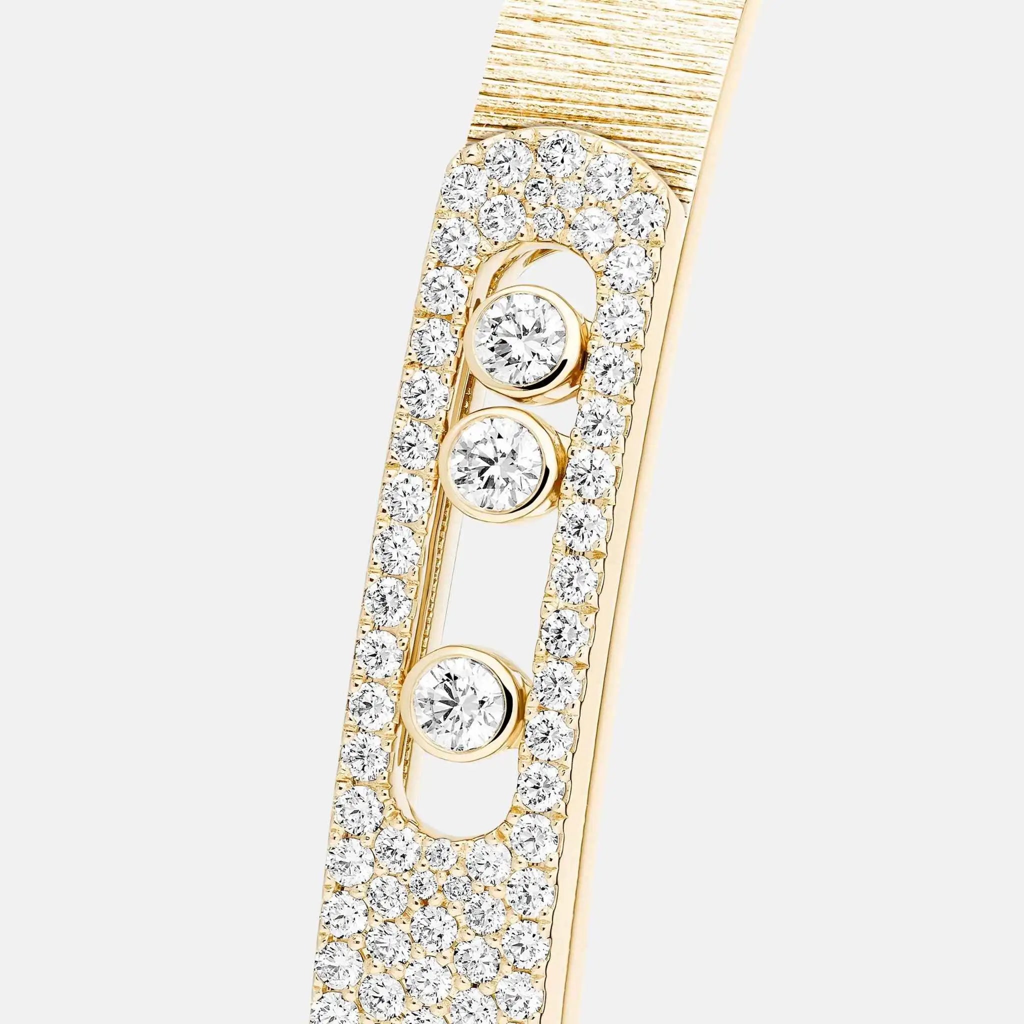 Move Noa Cisele Semi Pave Bangle Diamond Bracelet
