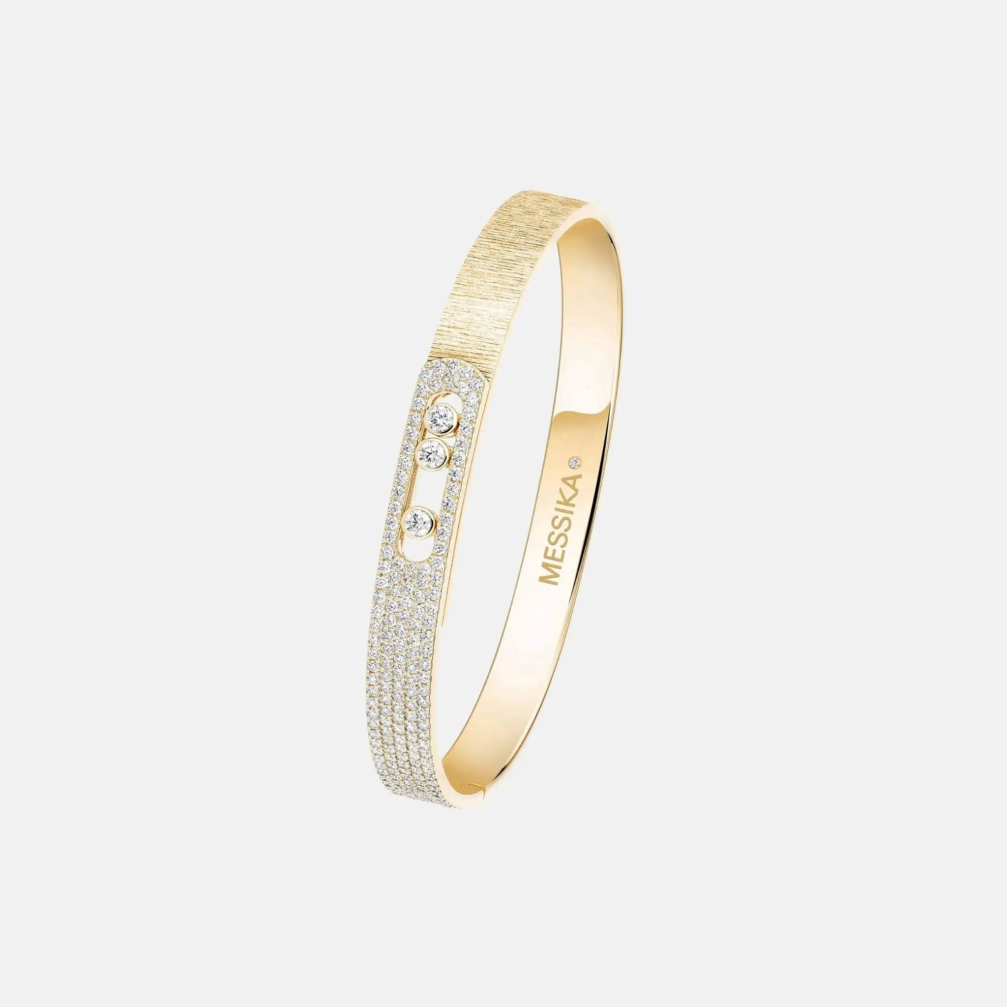 Move Noa Cisele Semi Pave Bangle Diamond Bracelet