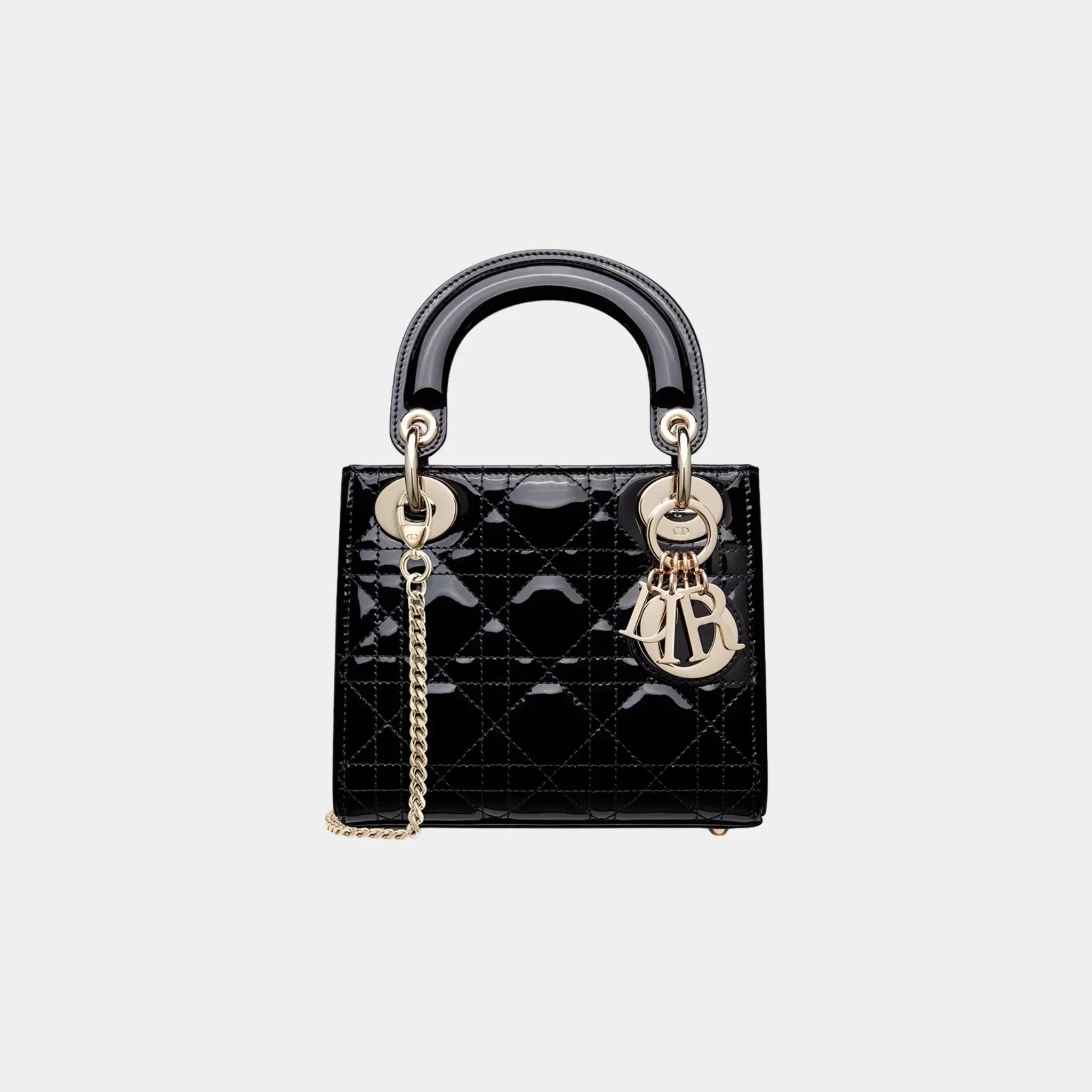 Mini Lady Dior Bag Patent Cannage Calfskin