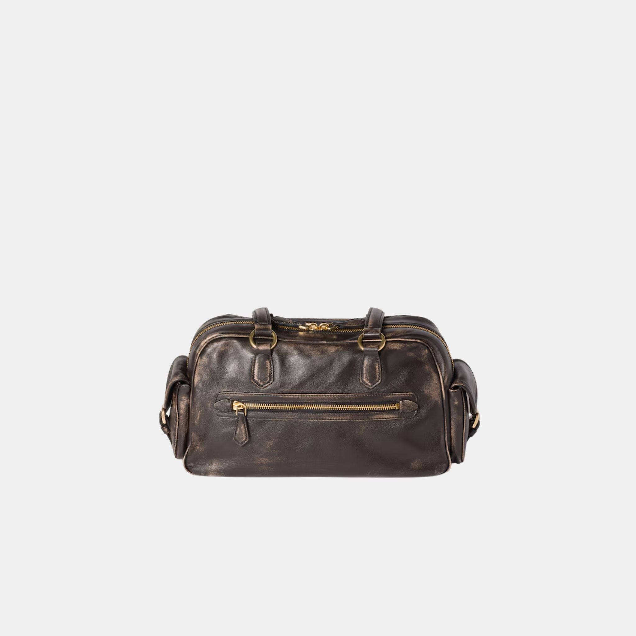 Aged Nappa Leather Top Handle Bag