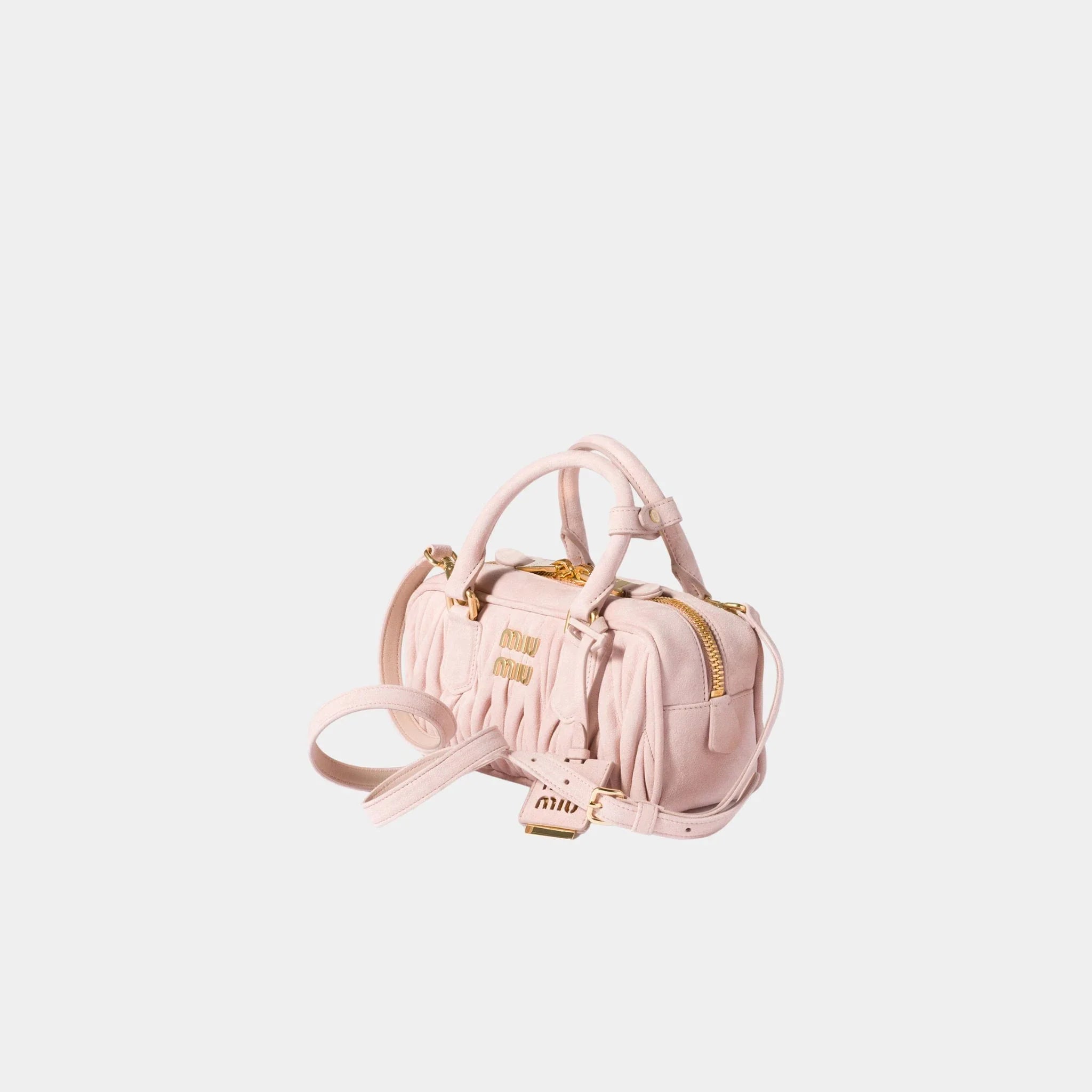 Arcadie Matelassé Suede Bag