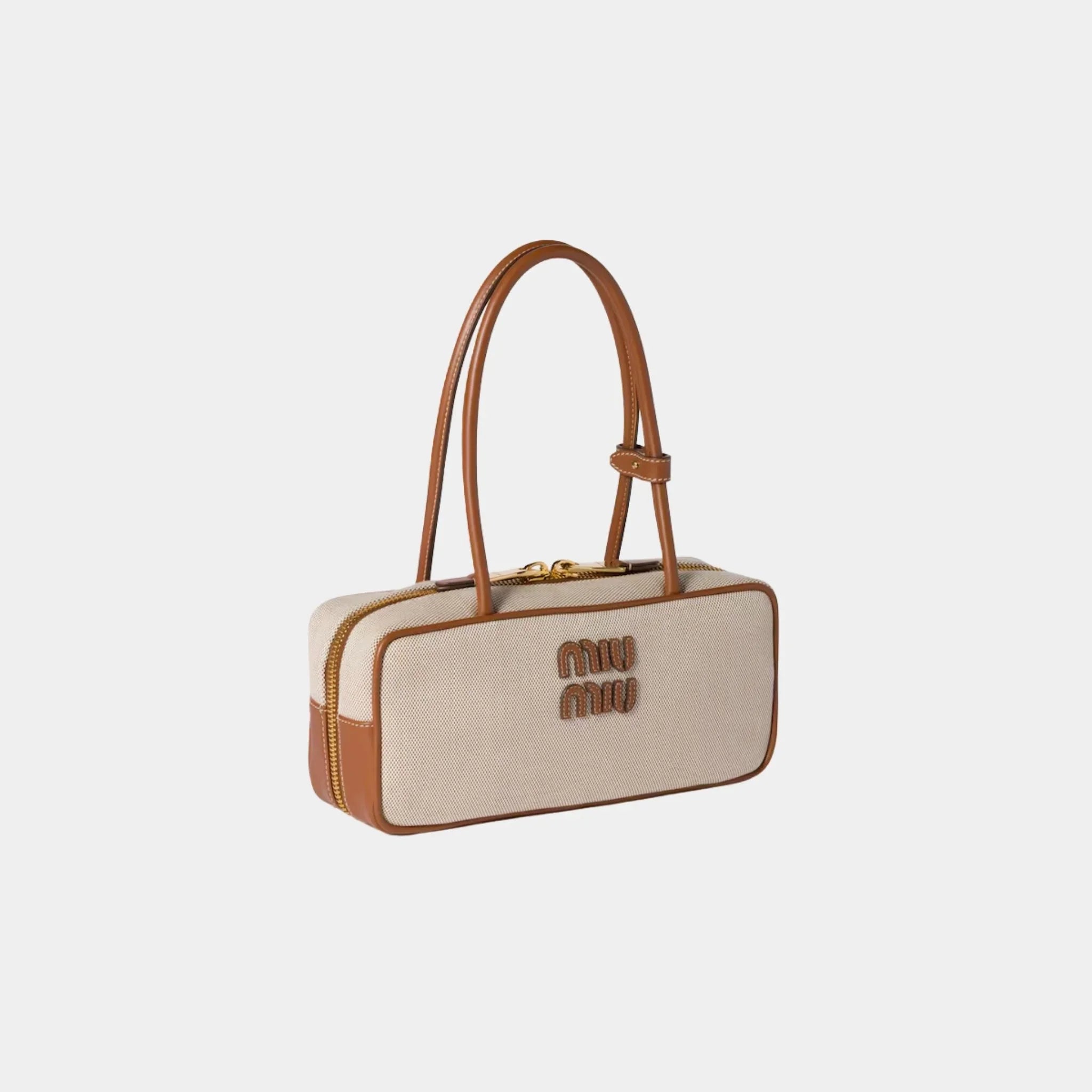 Beau Canvas and Leather Small Bag
