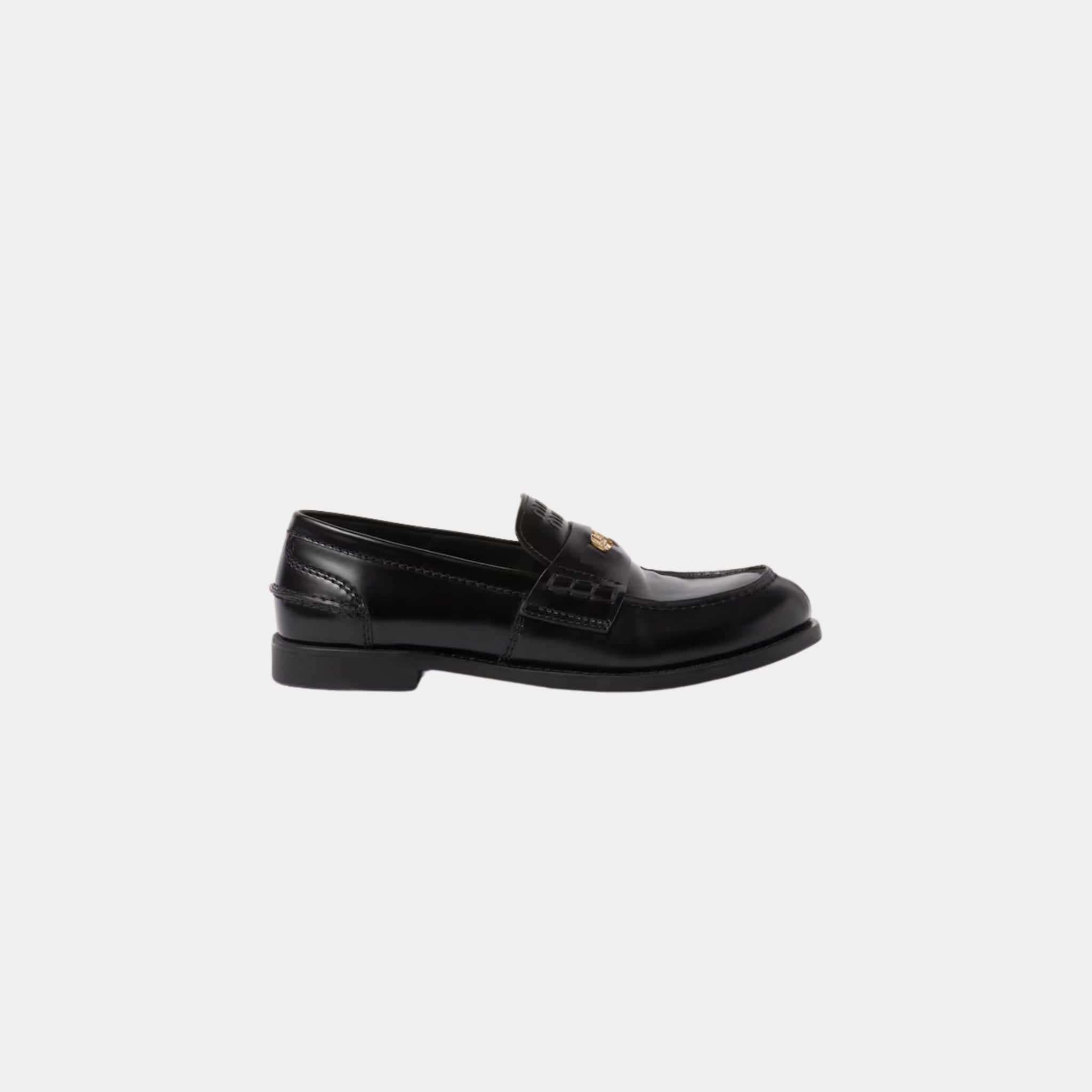 Brushed Leather Penny Loafers