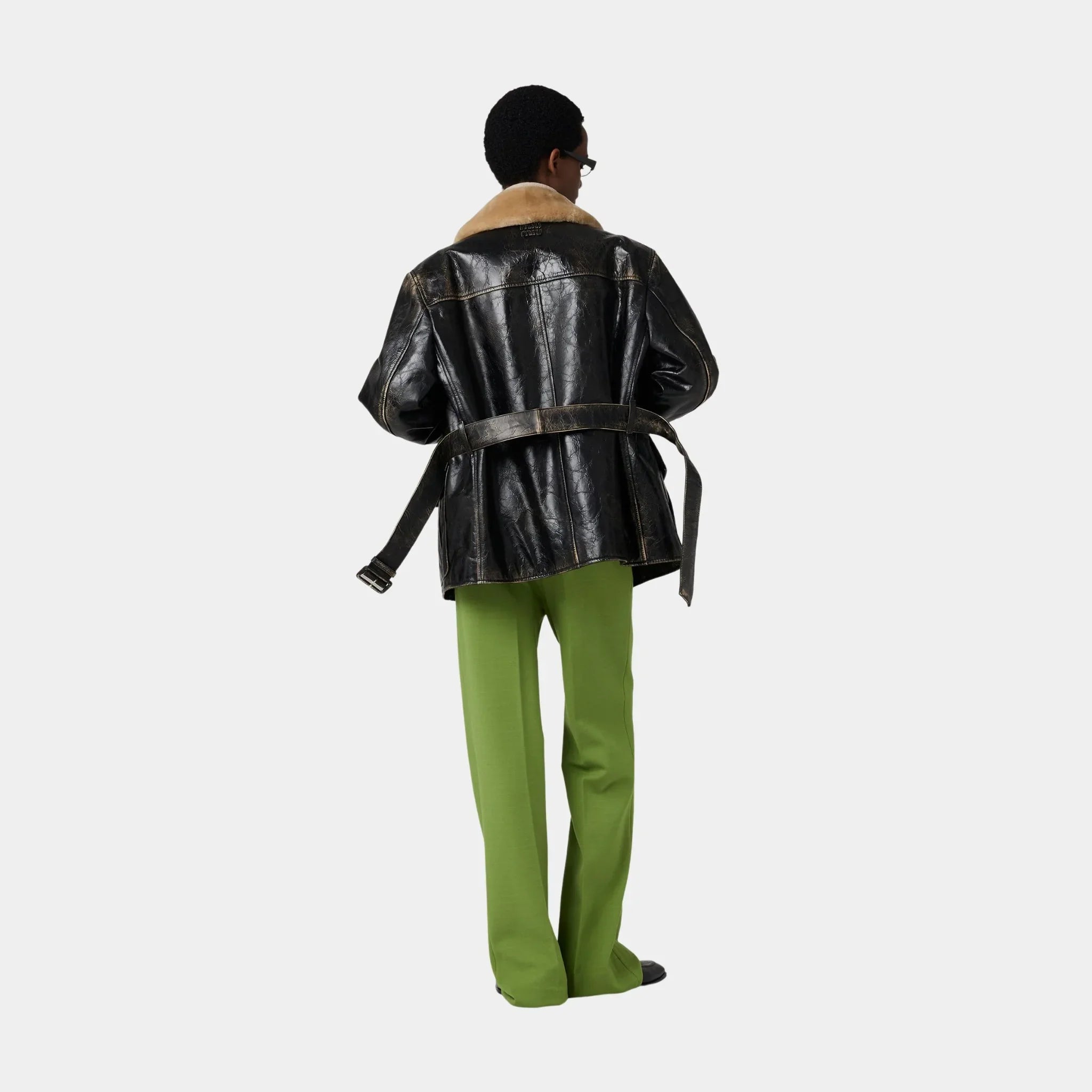 Calf Leather Caban Jacket