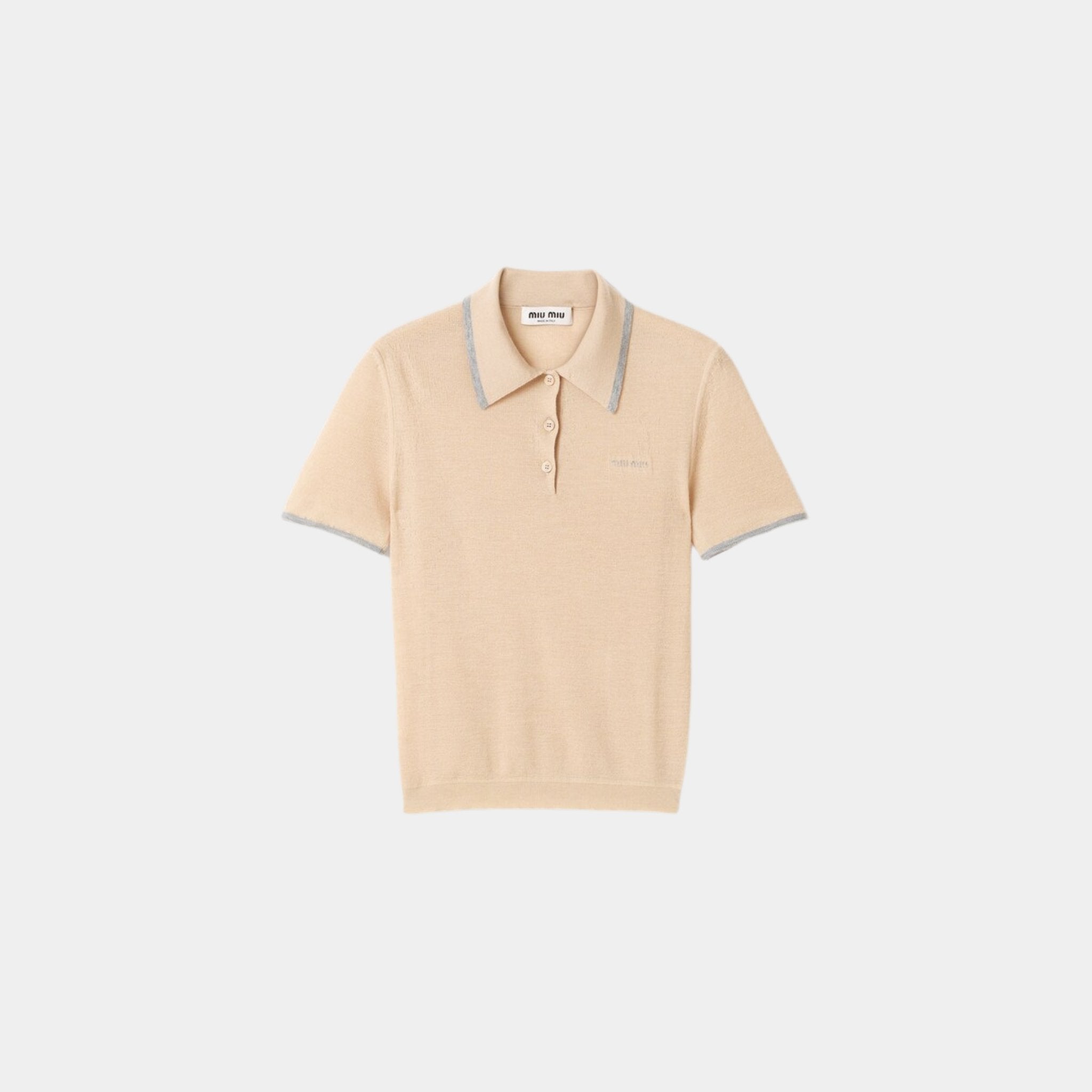 Cashmere And Silk Polo Shirt