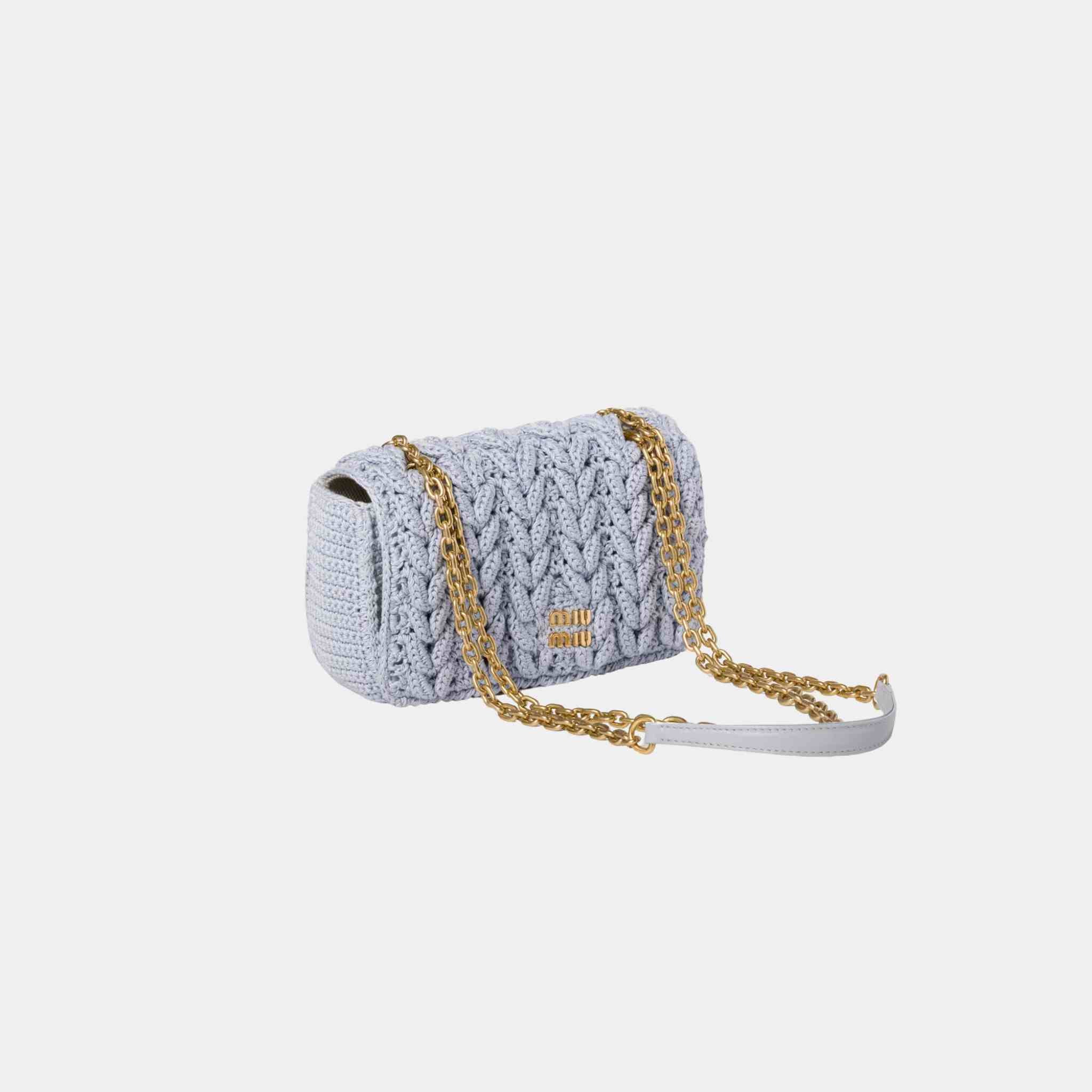 Cotton Cable-Knit Mini-Bag