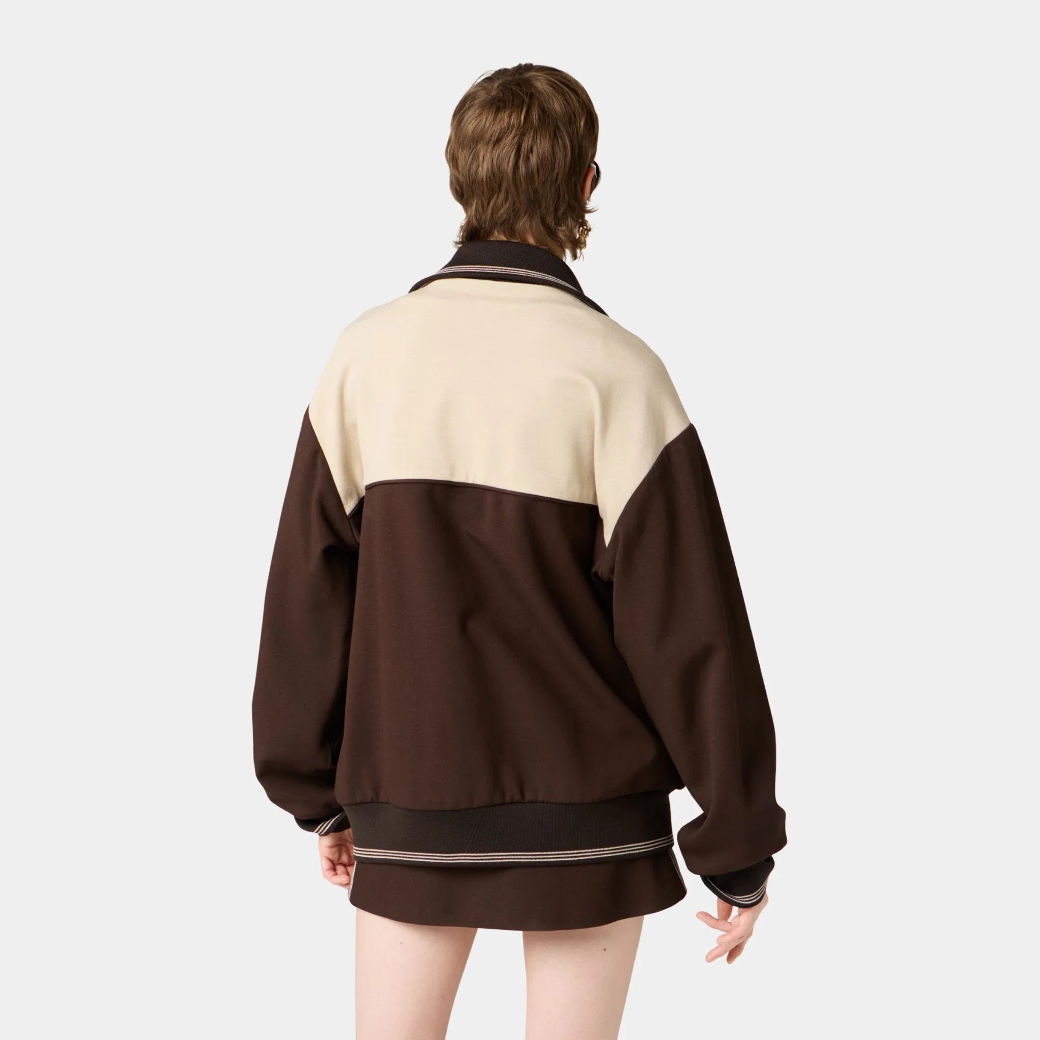 Fabric Stitch Knit Miniskirt