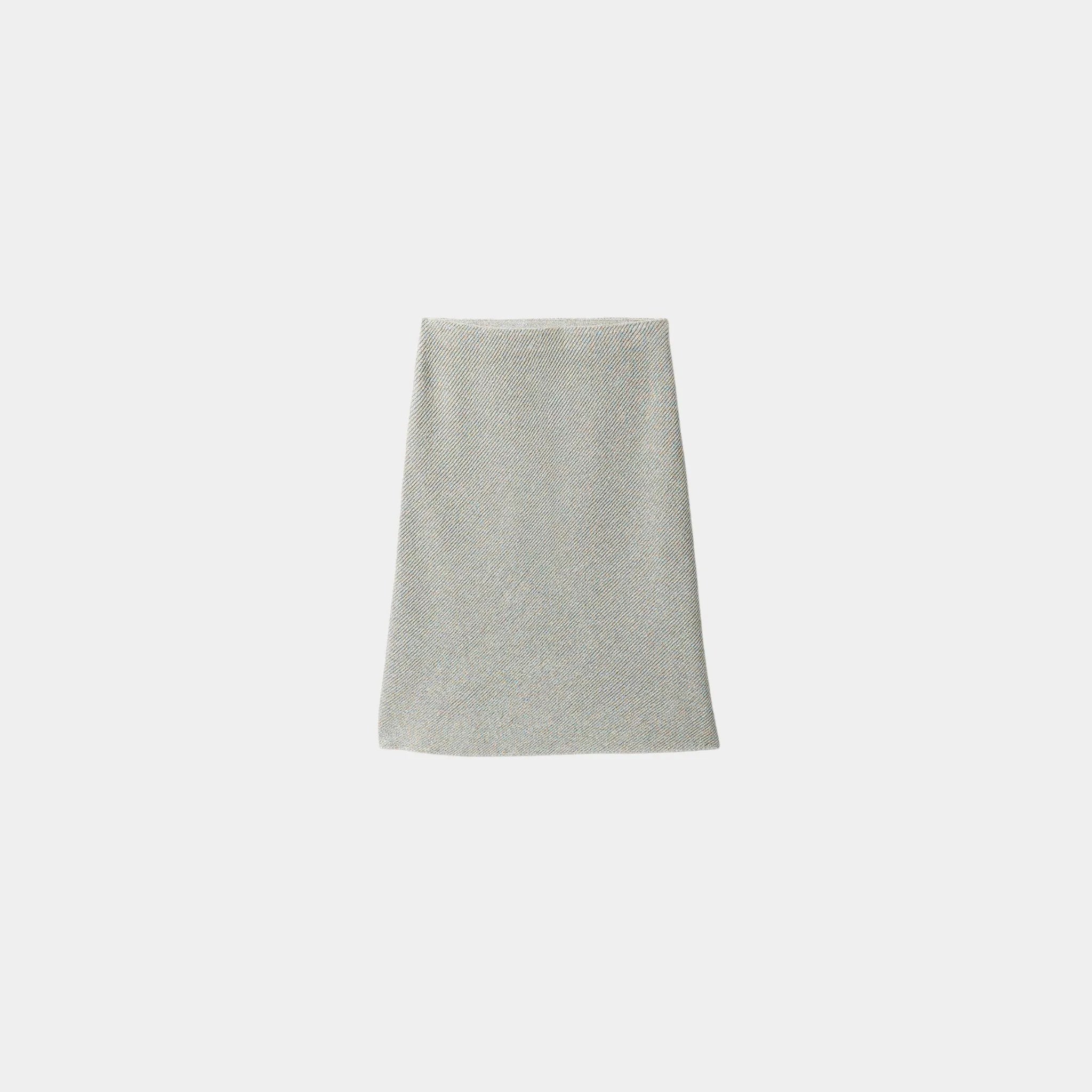 Miu Miu Lamé skirt, Mother of Pearl, Front