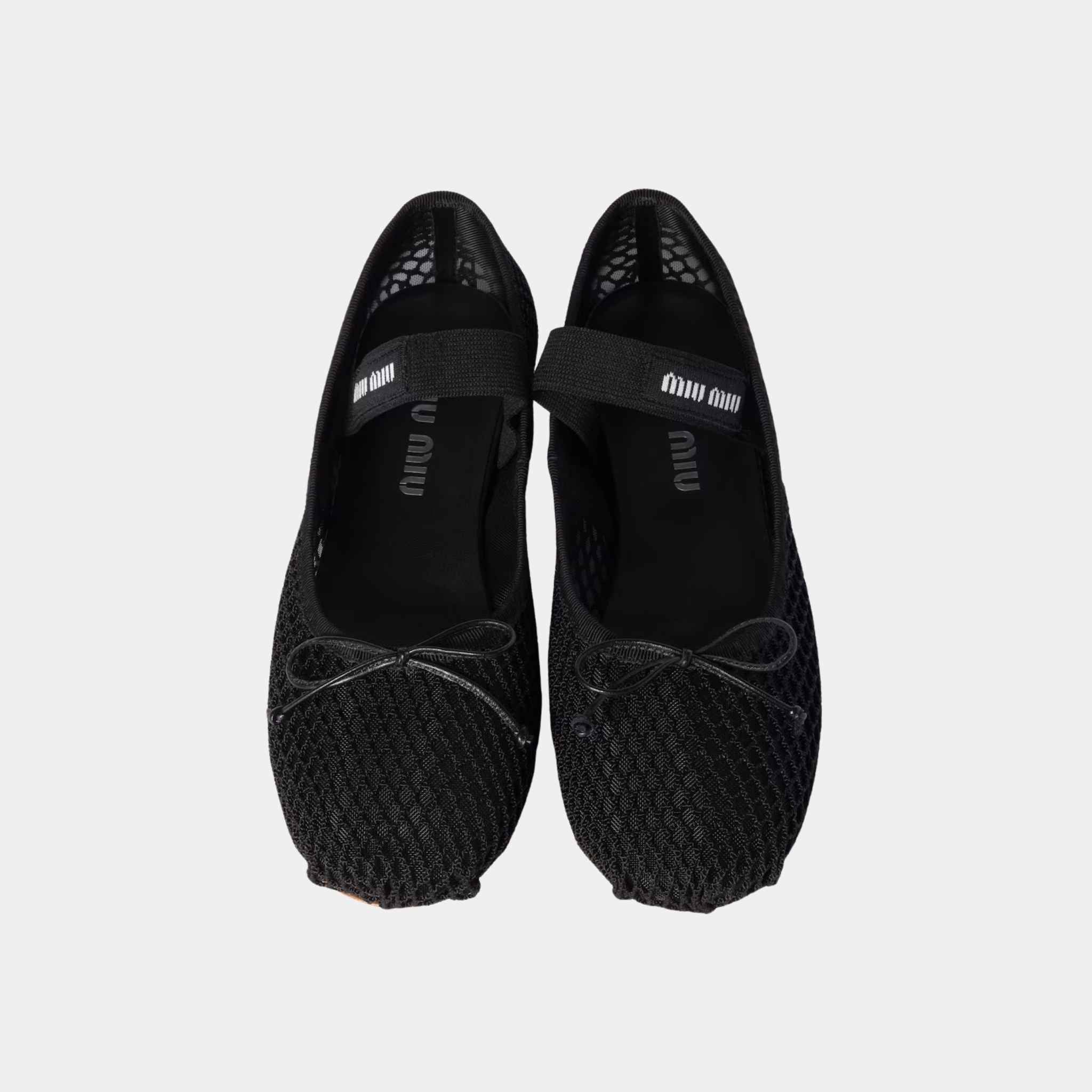 Mesh Fabric Ballerinas