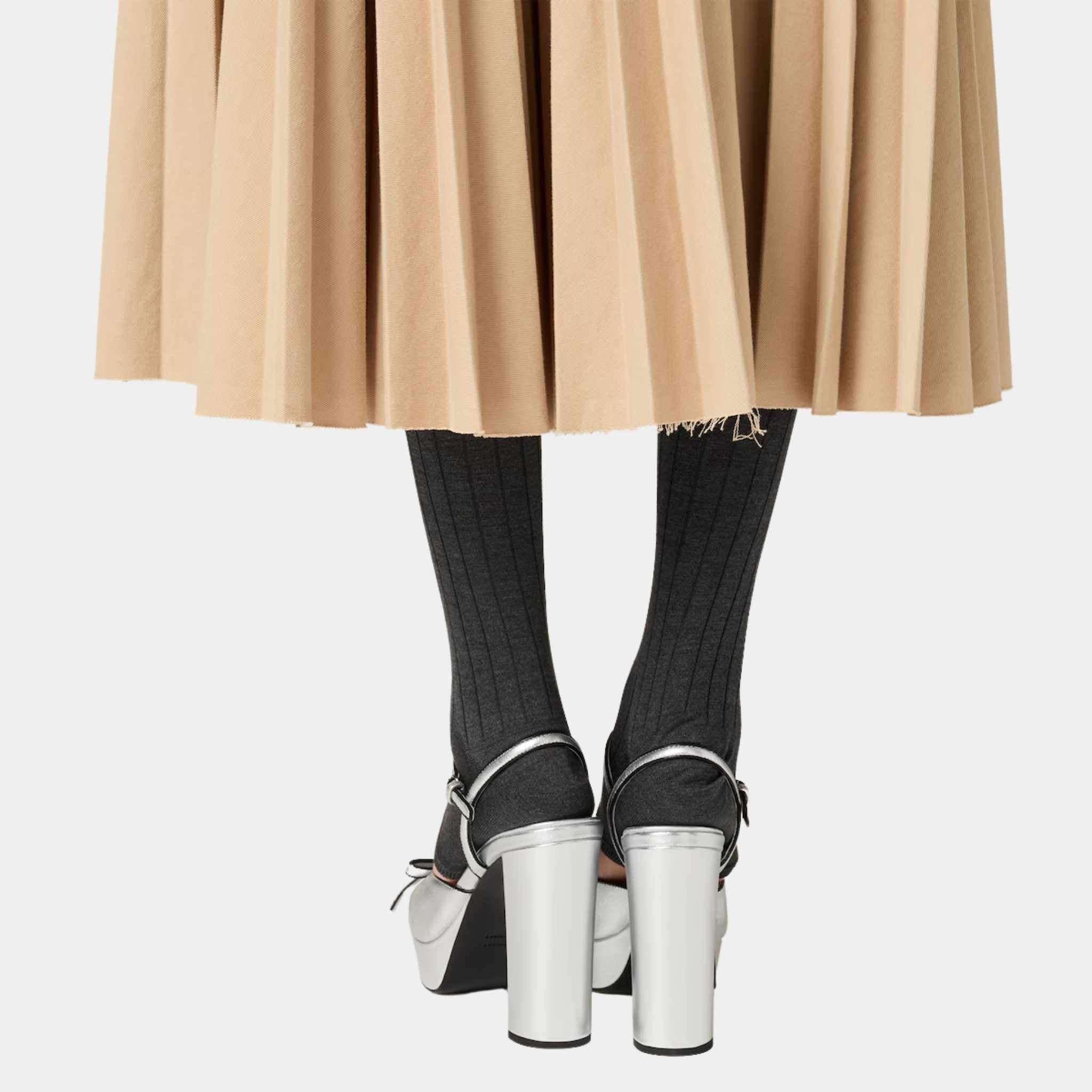 Mordoré Nappa Leather Platform Sandals