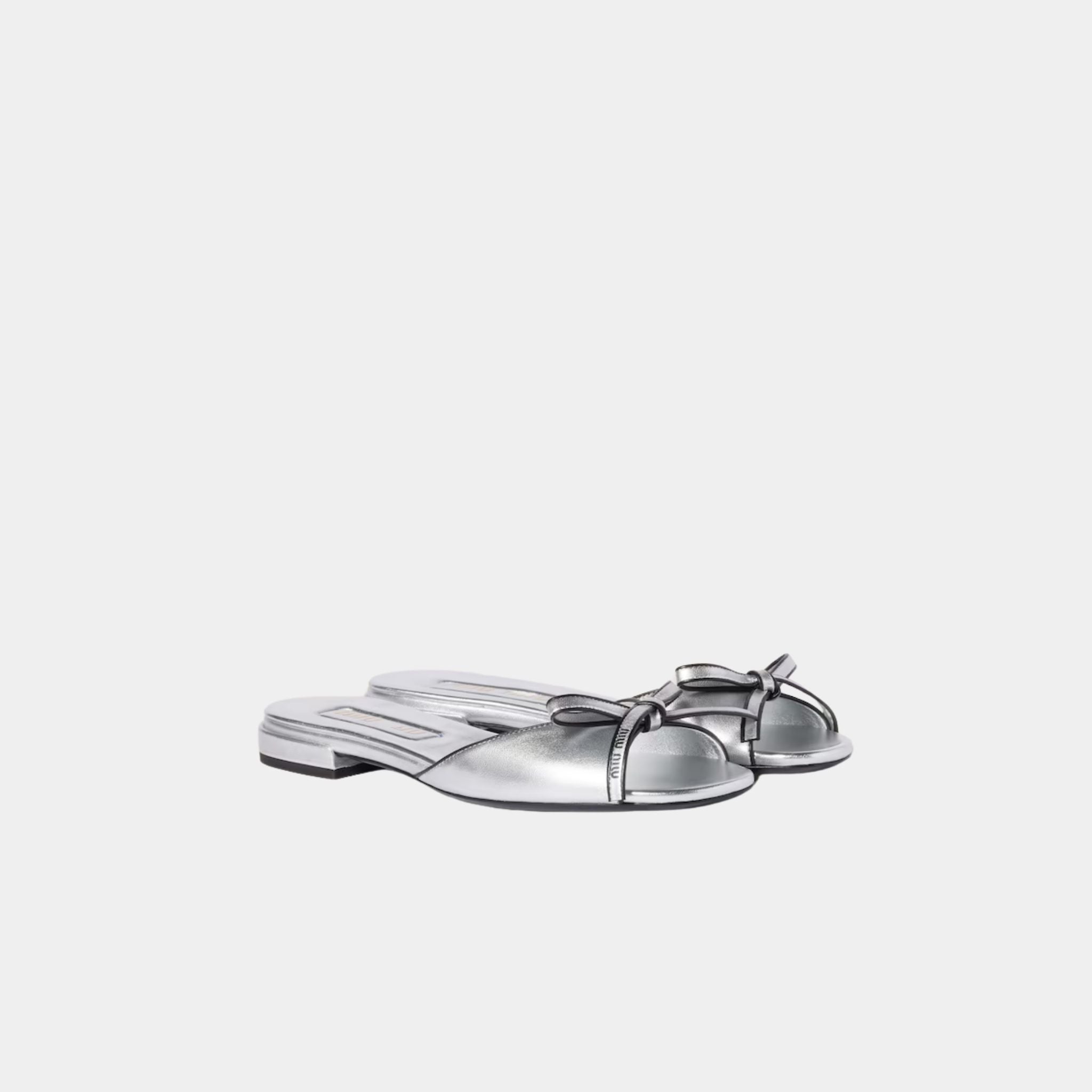 Mordoré Nappa Leather Sandals with Bow