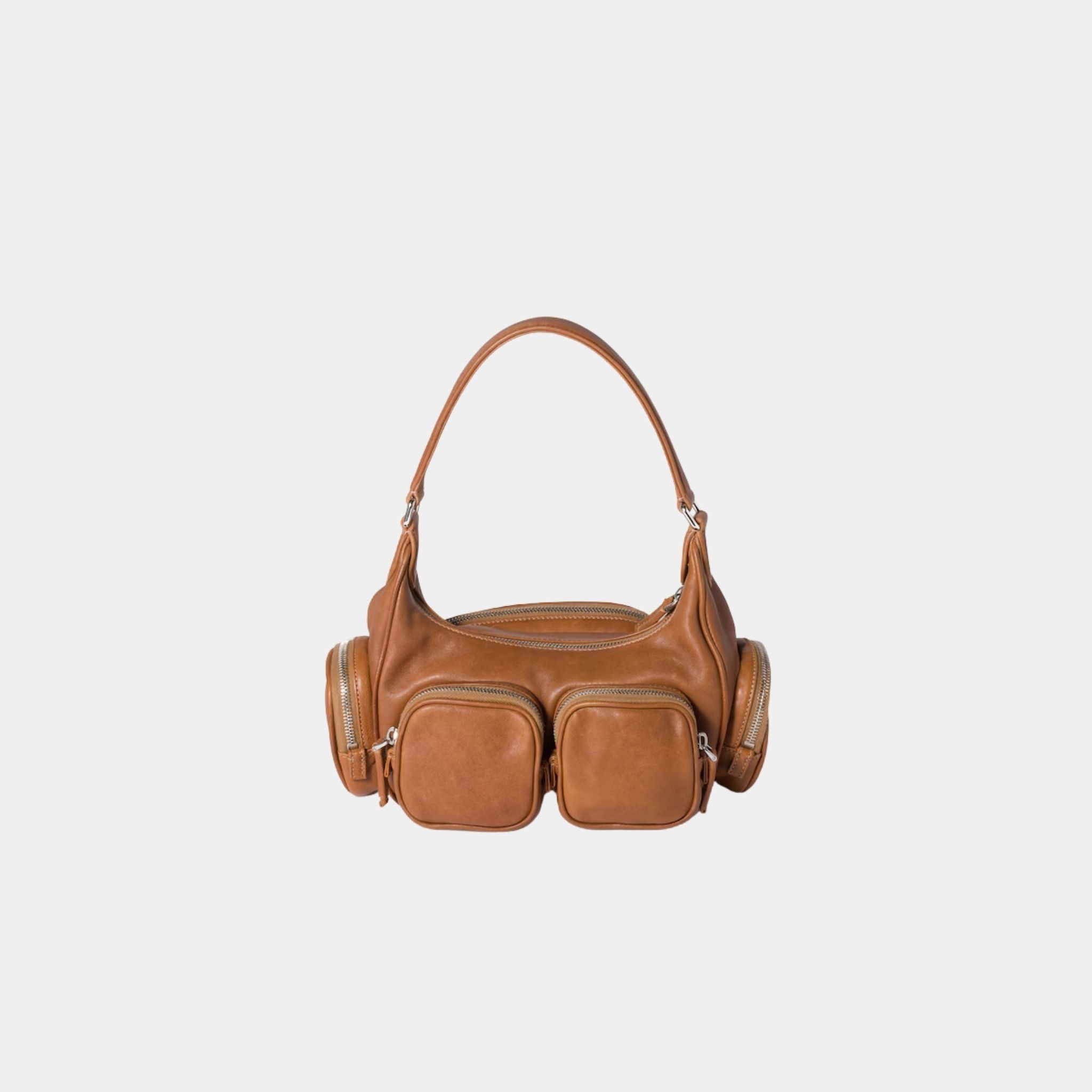Pocket Nappa Leather Bag in Lambskin