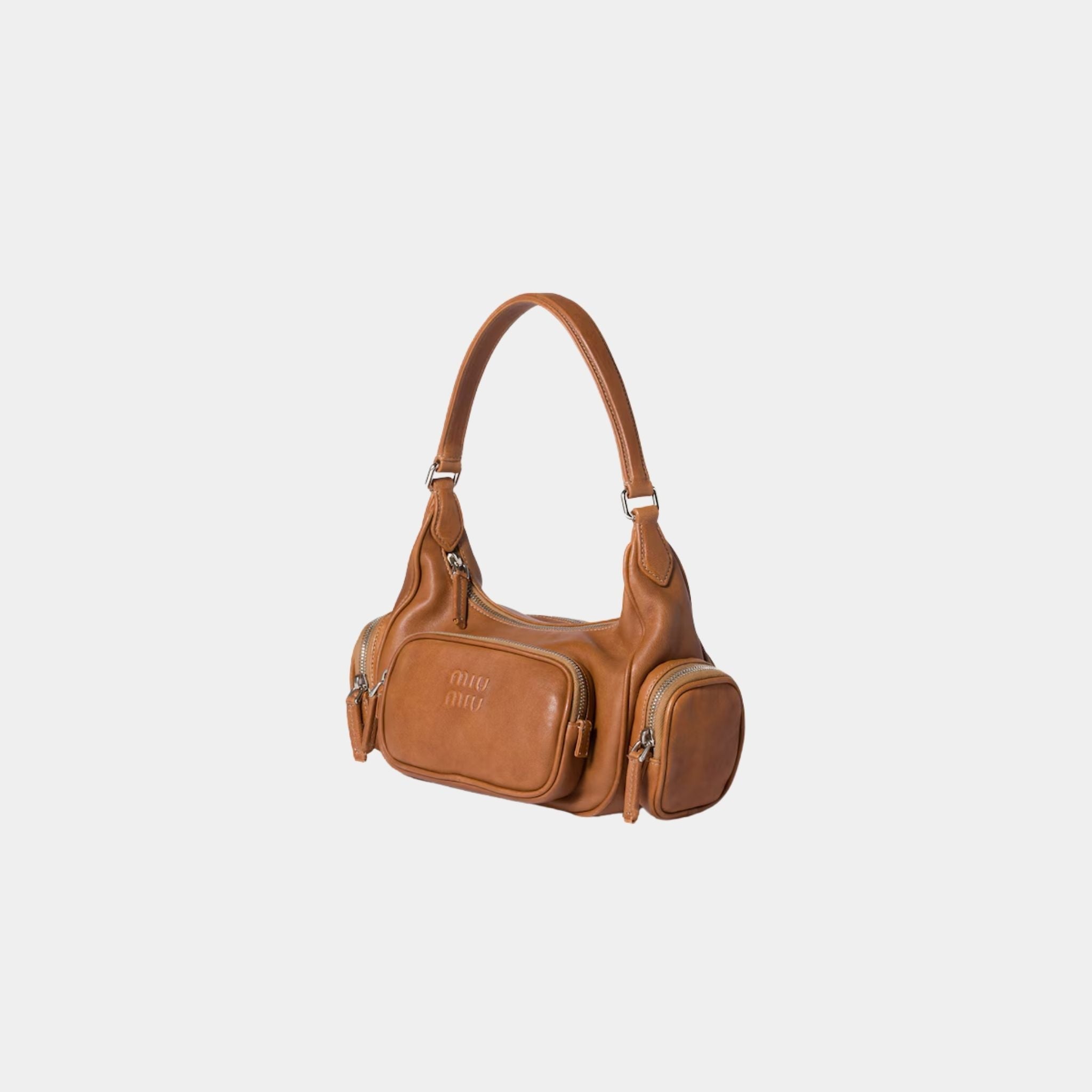 Pocket Nappa Leather Bag in Lambskin
