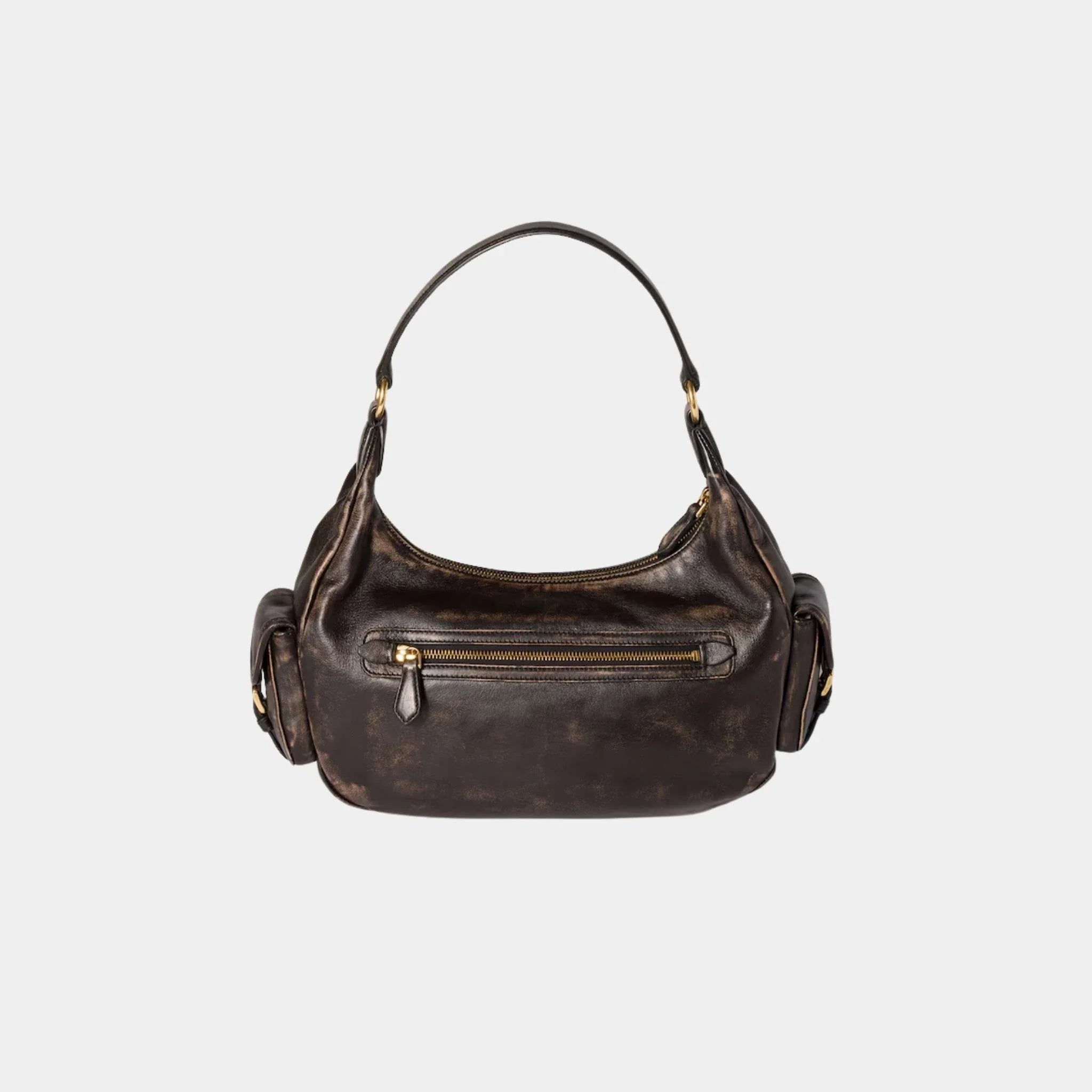 Pocket Soft Aged Nappa Leather Bag