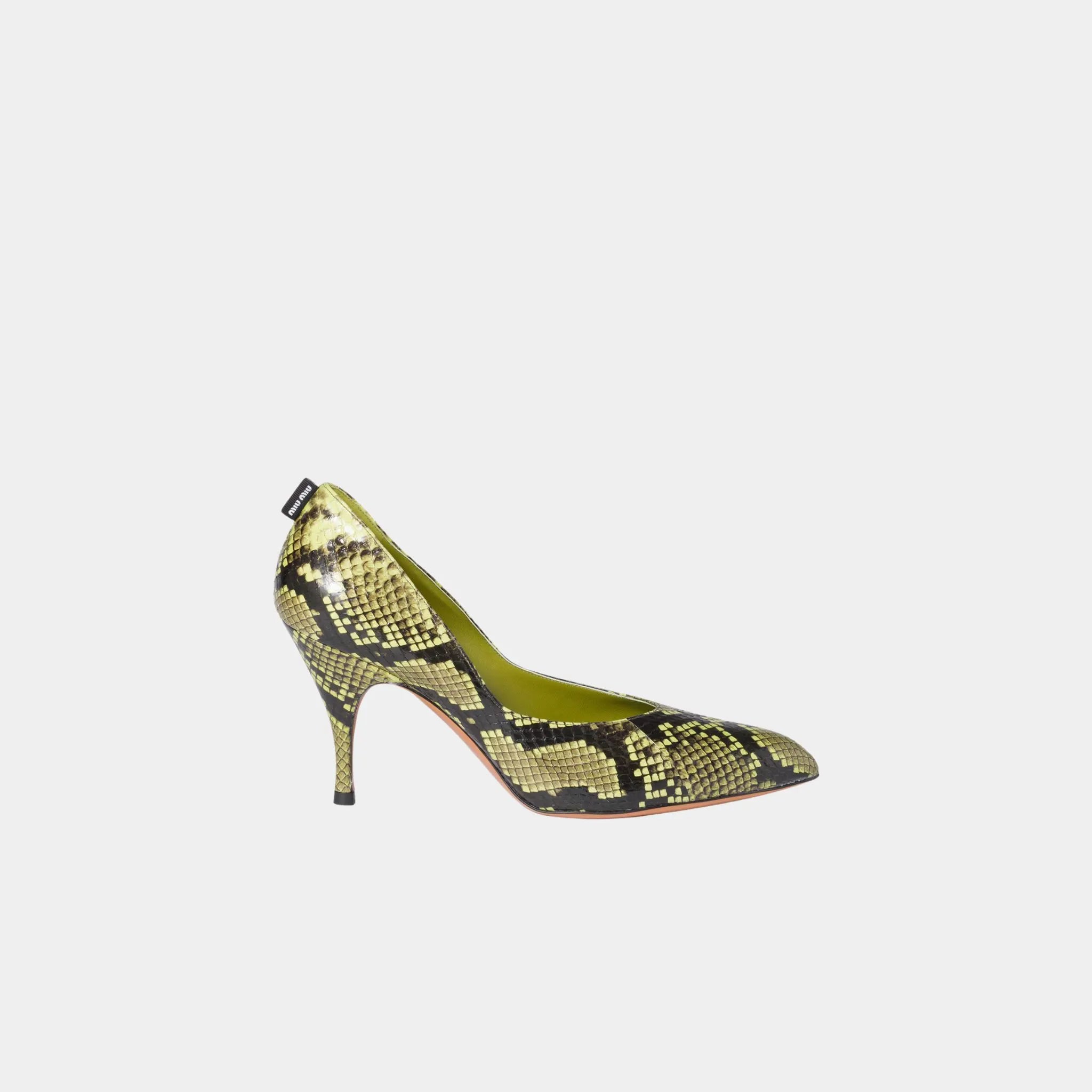 Python-print Ayers Leather Pumps
