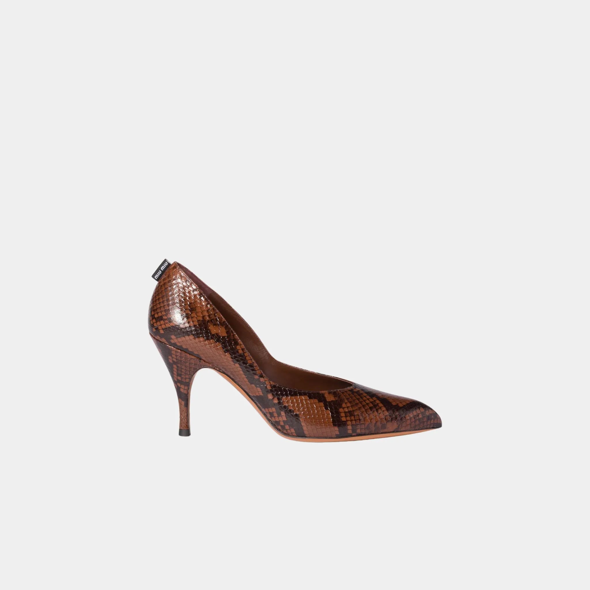 Python-print Ayers Leather Pumps