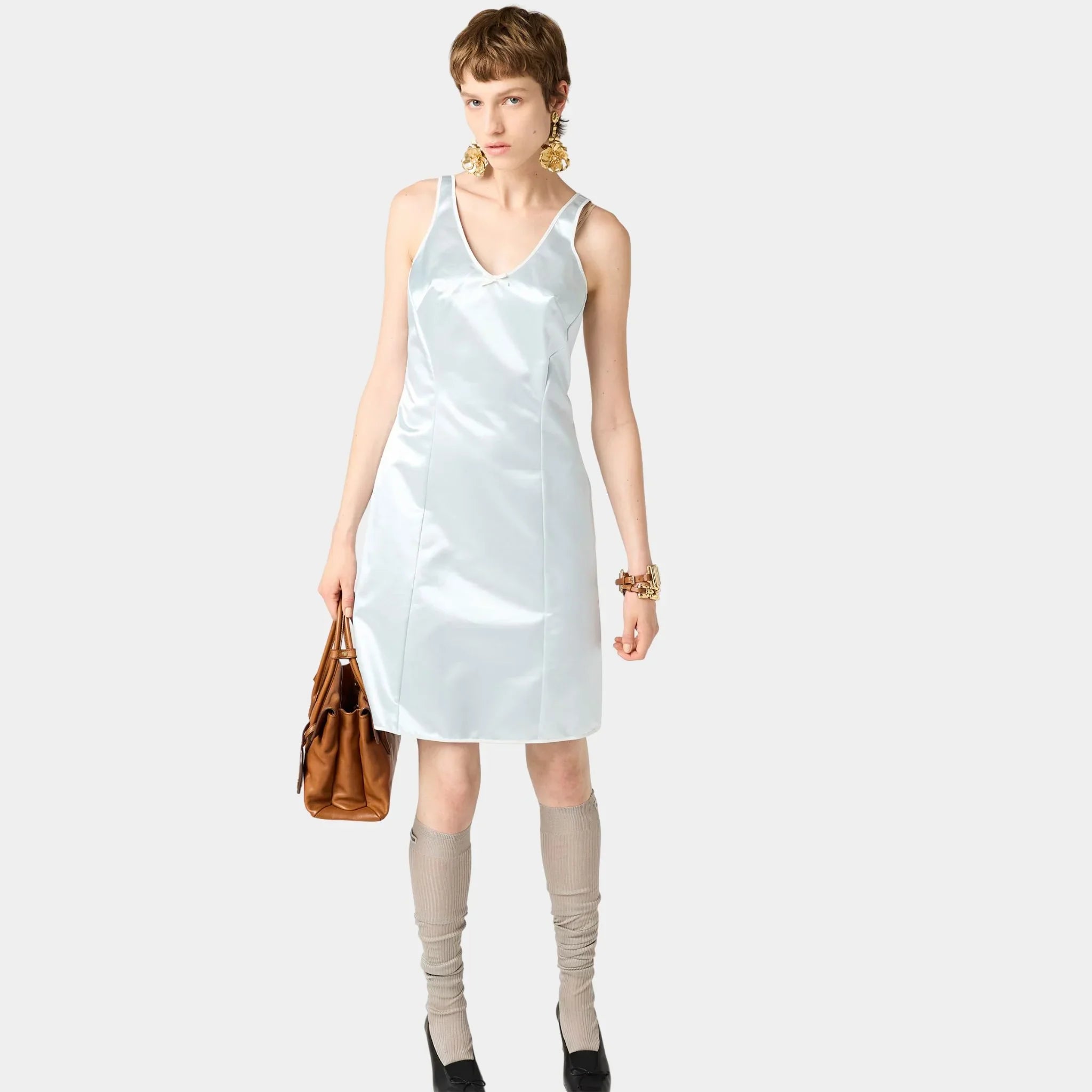 Satin Sleeveless Dress