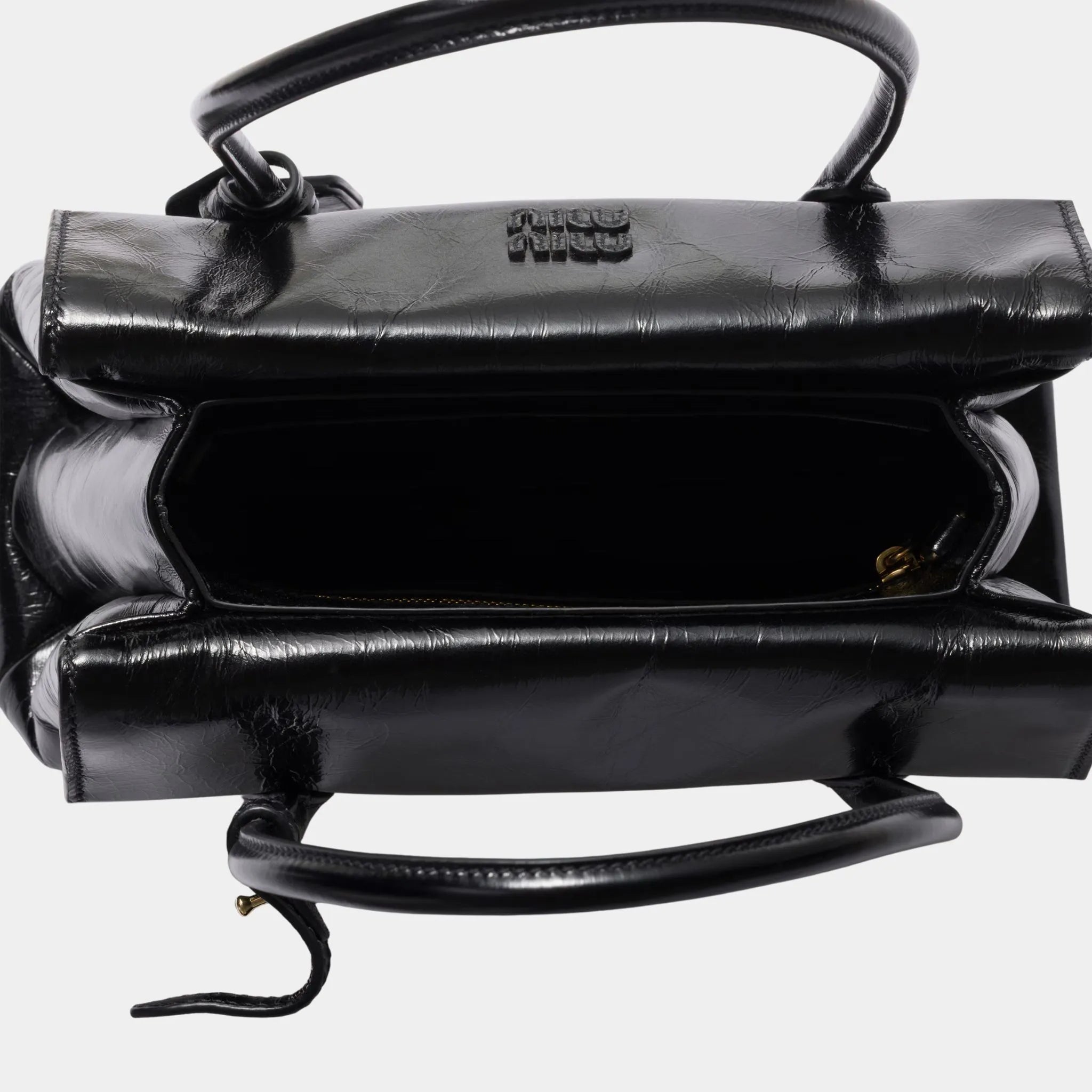 Solitaire Shiny Leather Bag