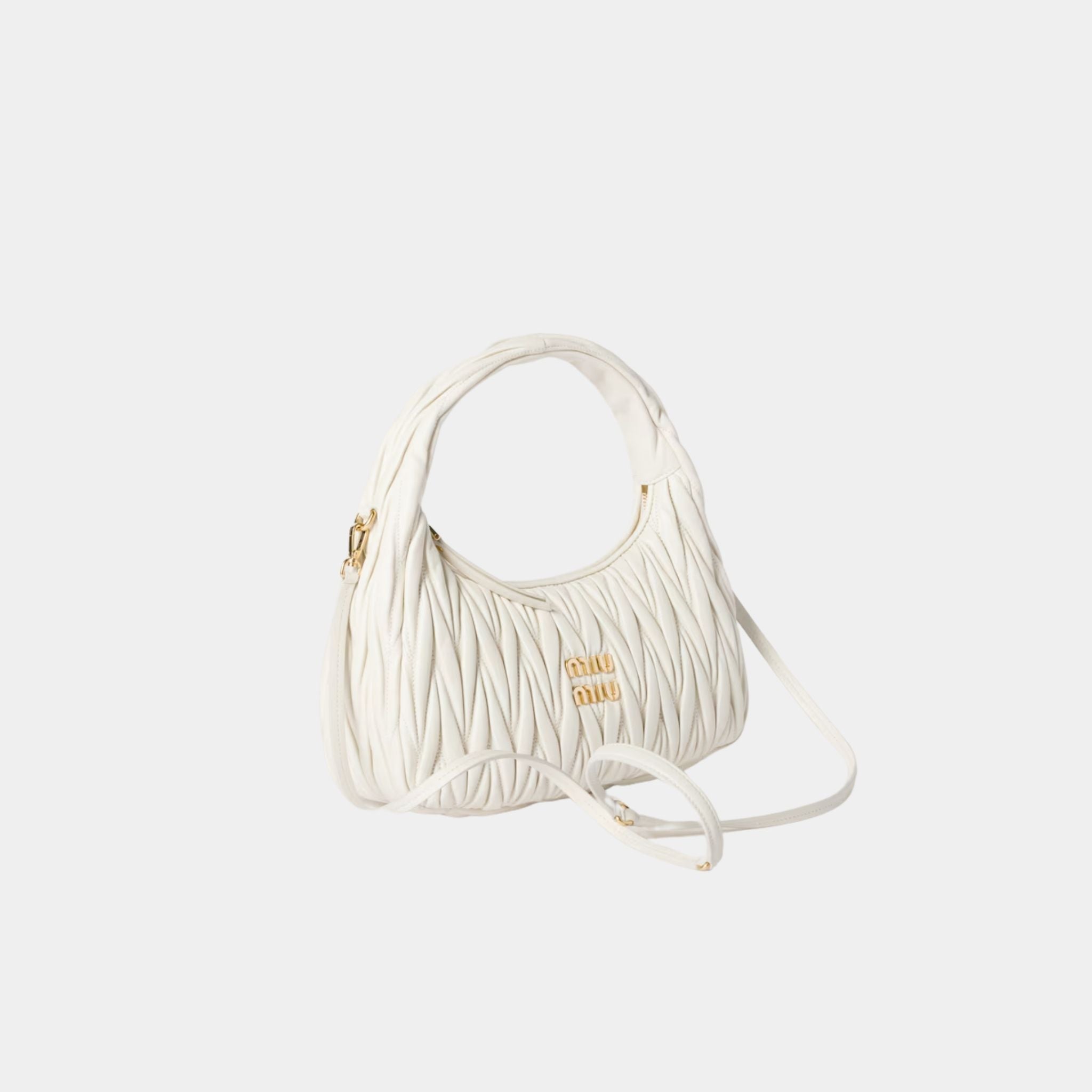 Wander Matelassé Nappa Leather Hobo Bag