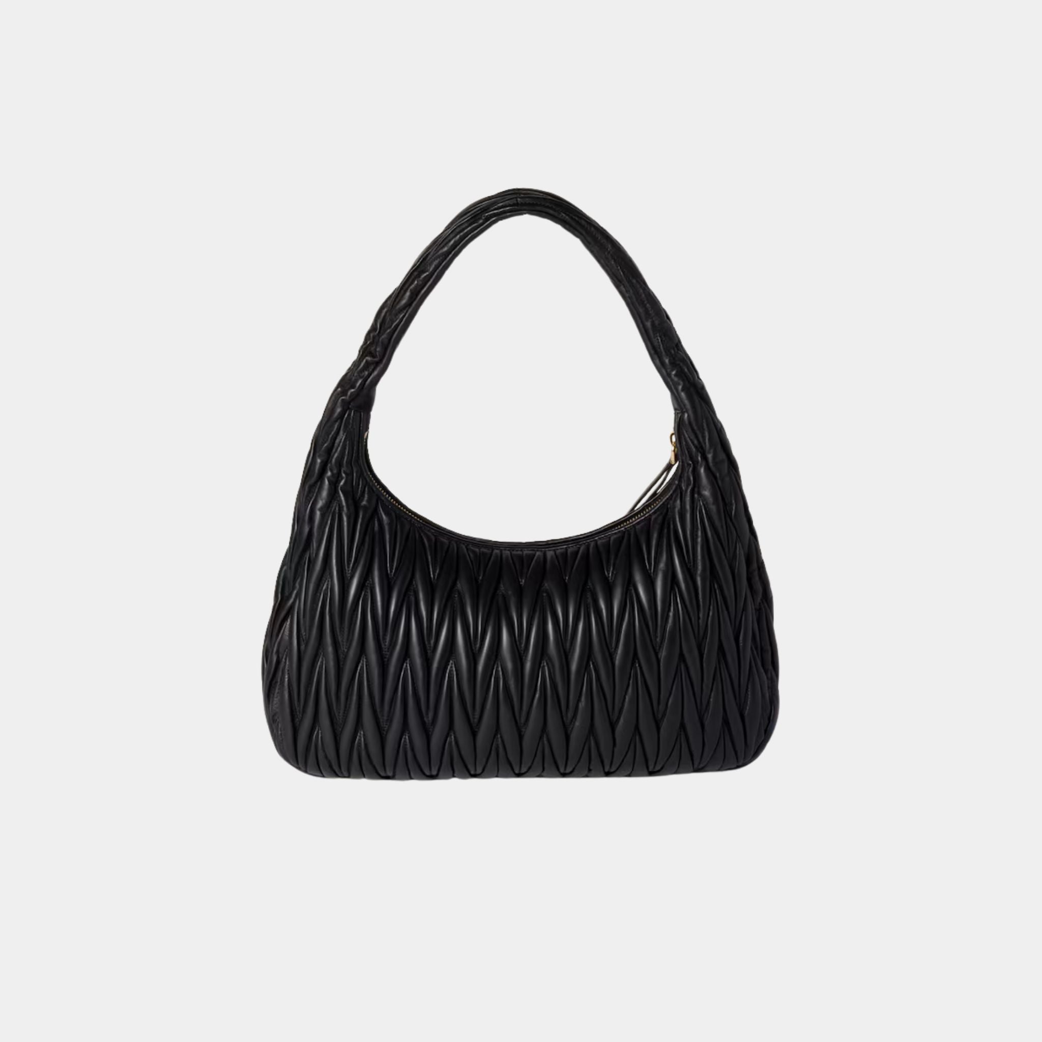 Wander Matelassé Nappa Leather Hobo Medium Bag