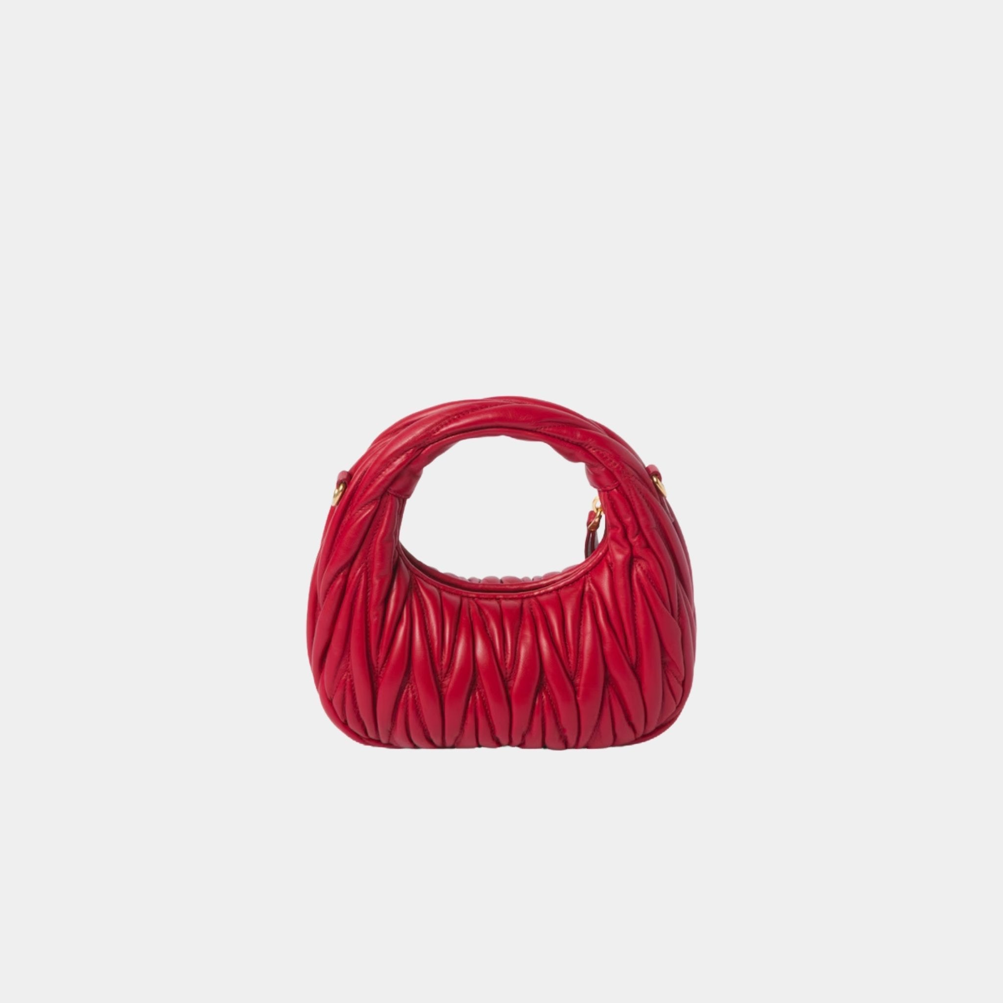 Wander Matelasse Nappa Leather Hobo Mini Bag
